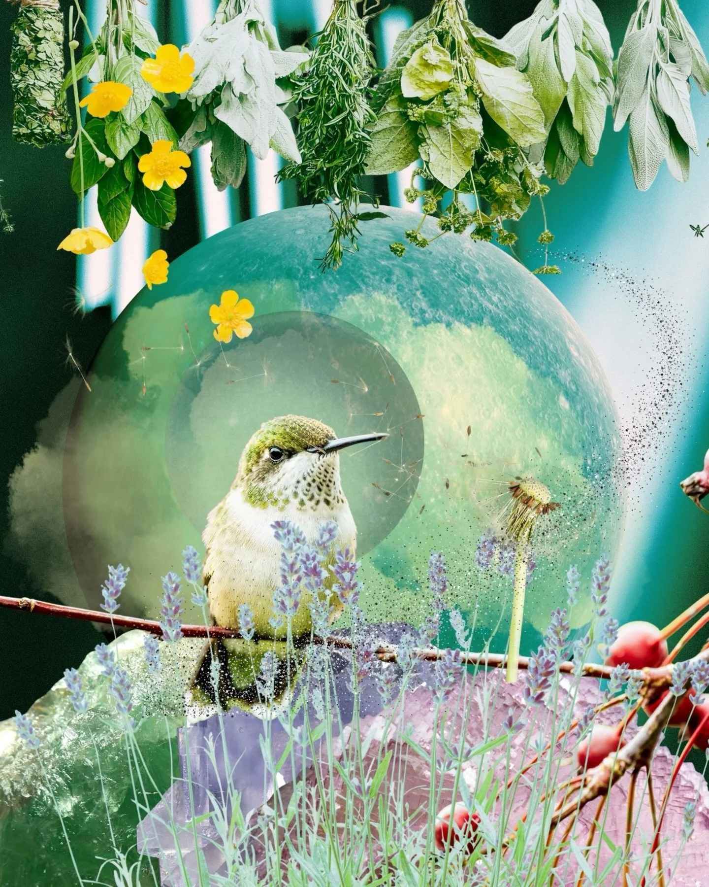 Work on Lit Window continues! I have made collages for each of the four elements, which correspond to each of the chapters of Lit Window. Check out my Substack (jaclyndesforges.substack.com) to learn more about this free writing course I&rsquo;m crea