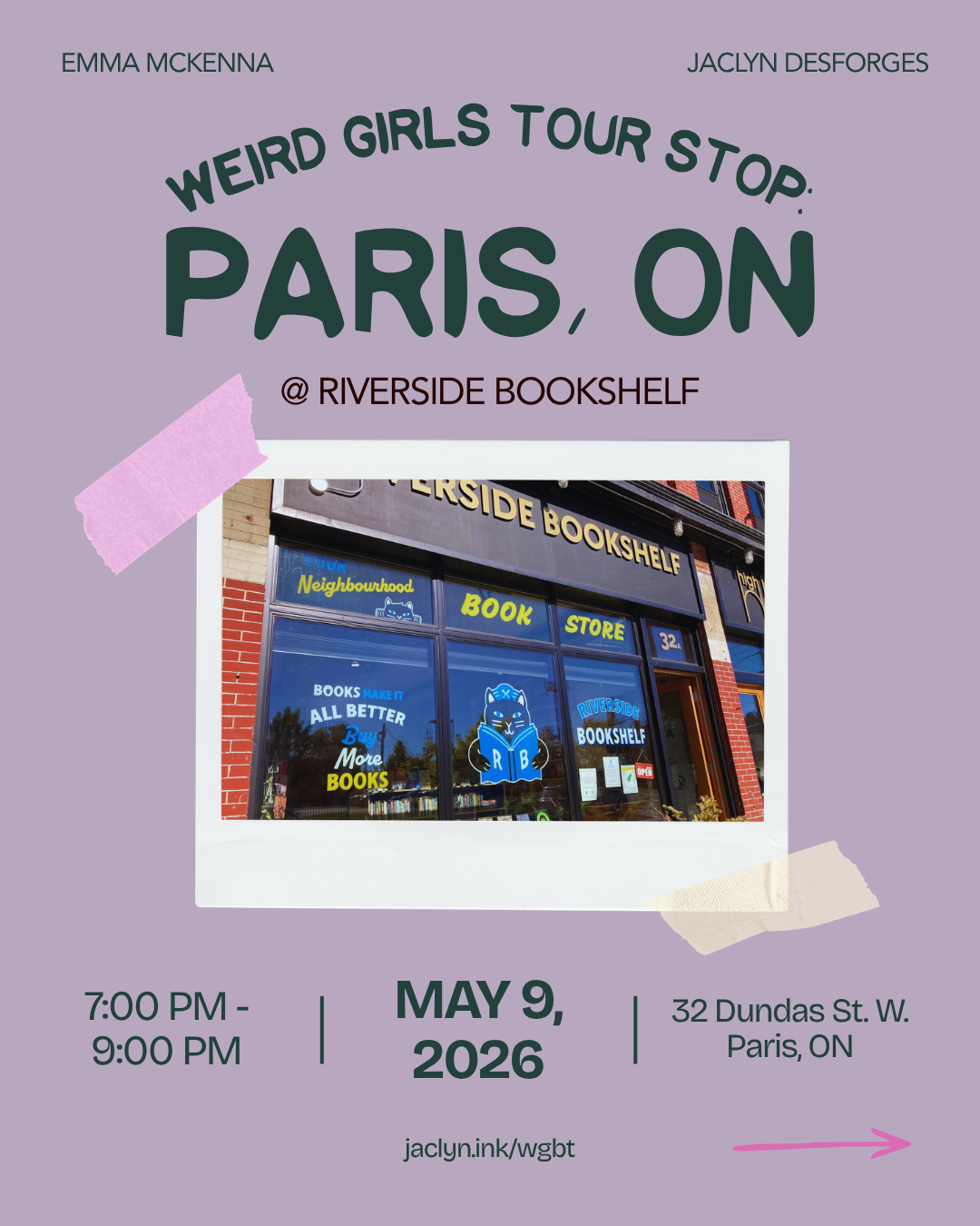 Weird Girls Book Tour: Paris