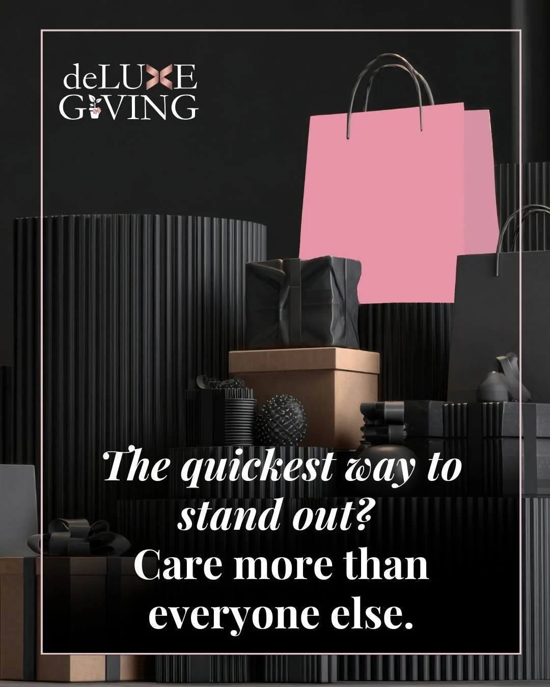 Most businesses send gifts out of obligation. 

I help you gift with intention.

That&rsquo;s what leaves an impression. That&rsquo;s what gets remembered.