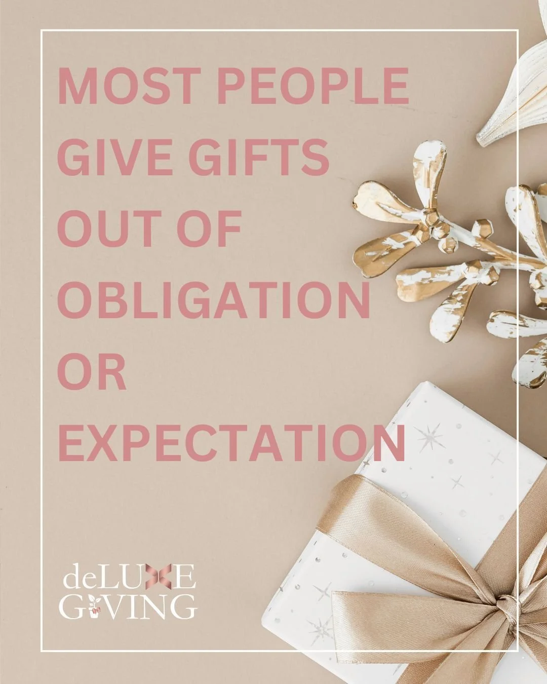 Stop gifting on autopilot. 

If you only gift at the expected times, you blend in with everyone else.

Gifting works best when it feels like you chose it, not like you had to do it.
That is where connection starts.