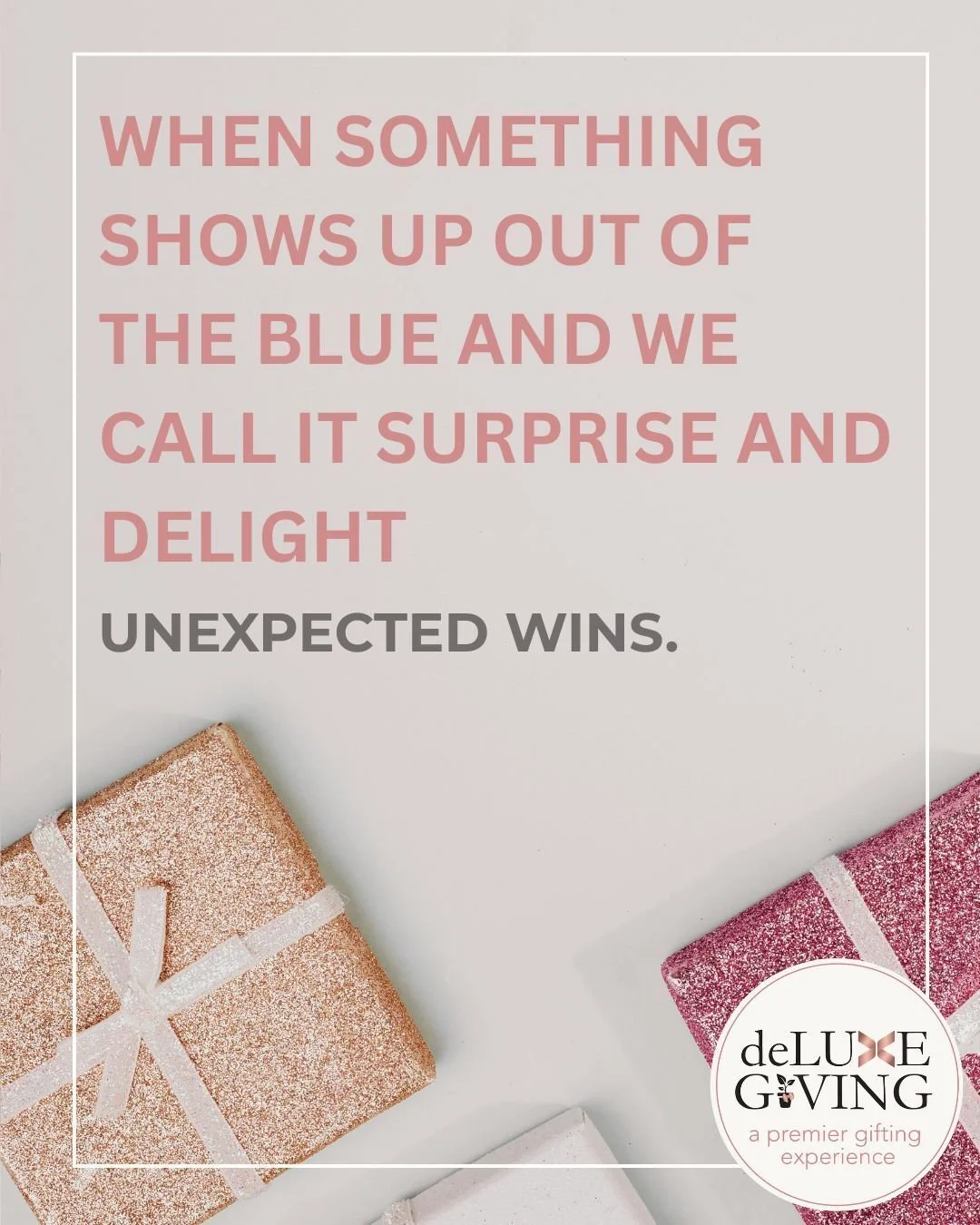 The fastest way to stand out is simple.
Show up when no one else is showing up.

A January gift. A mid year check in. Celebrate big life moments outside of the professional space.
That is the kind of gifting people talk about.