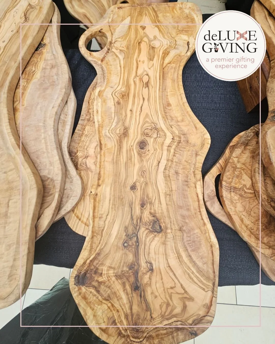 Finding the right gift is so rewarding.

While holiday shopping, I came across this board made from olive trees and immediately thought of a client whose business creates beauty products from olive trees. It felt like one of those moments where every