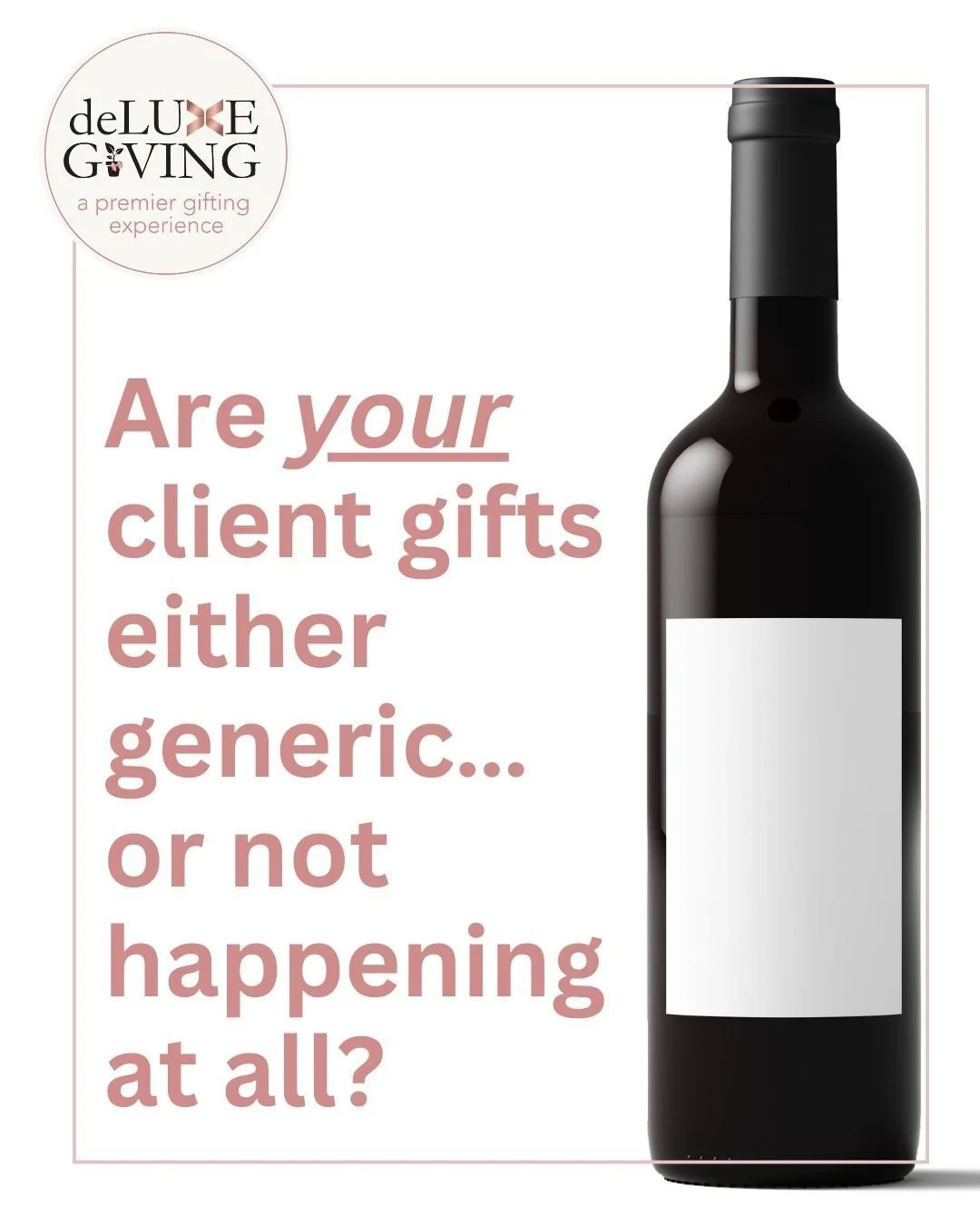 Not because you don&rsquo;t care.
Because you&rsquo;re busy, your team is busy, and creativity is the first thing to go when the calendar gets full.

That&rsquo;s exactly why I want to take gifting off YOUR plate.

I help you choose gifts that fit th