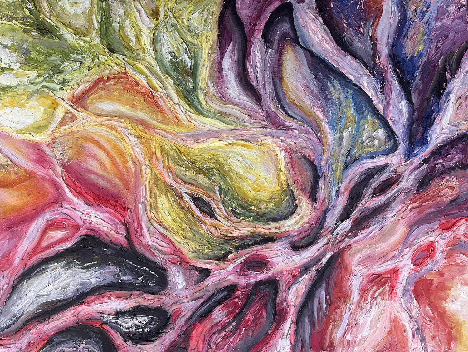 Untitled, Acrylic and Mixed Media, 18" x 24", 2023