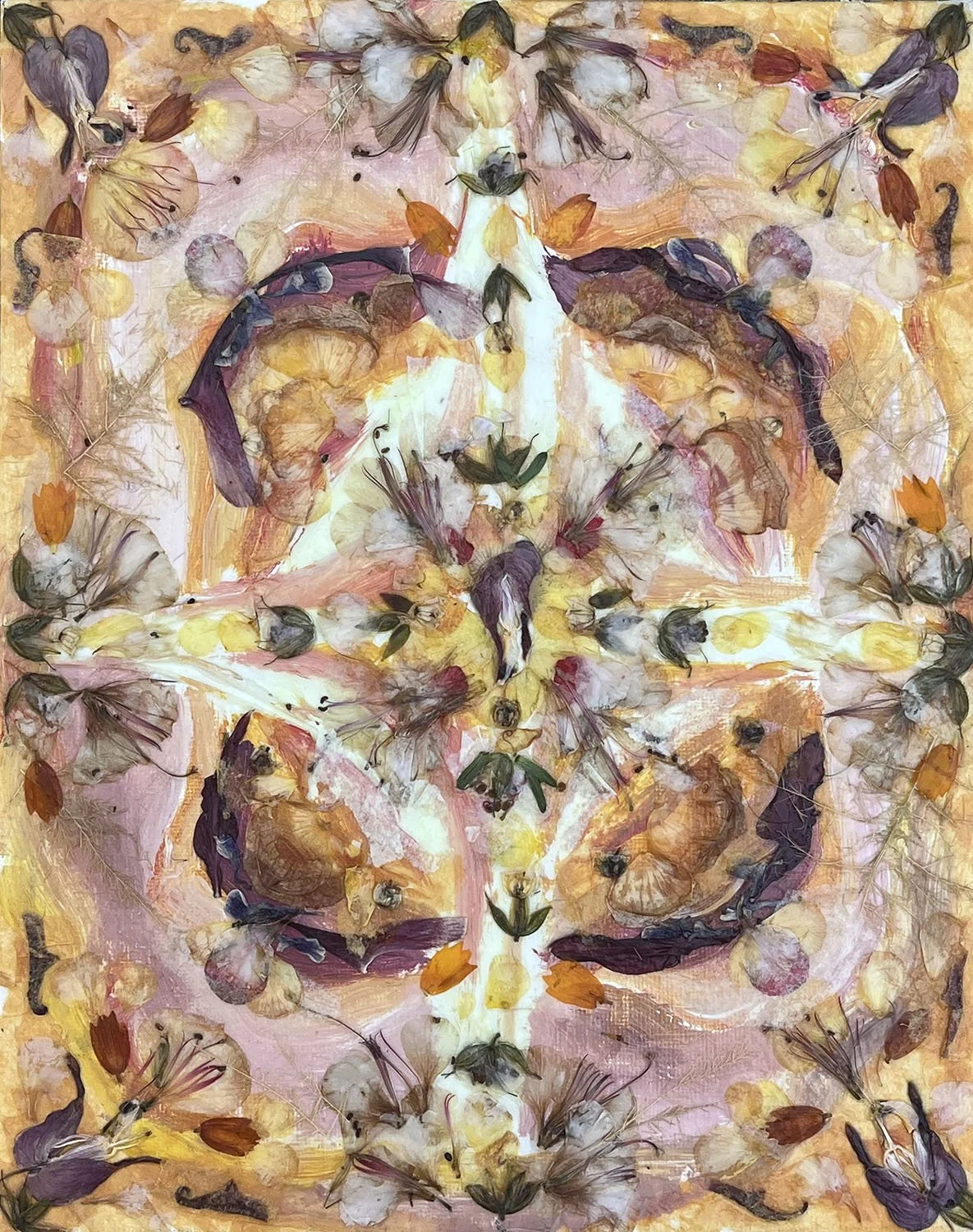 Untitled, Acrylic and Mixed Media, 8" x 10", 2023