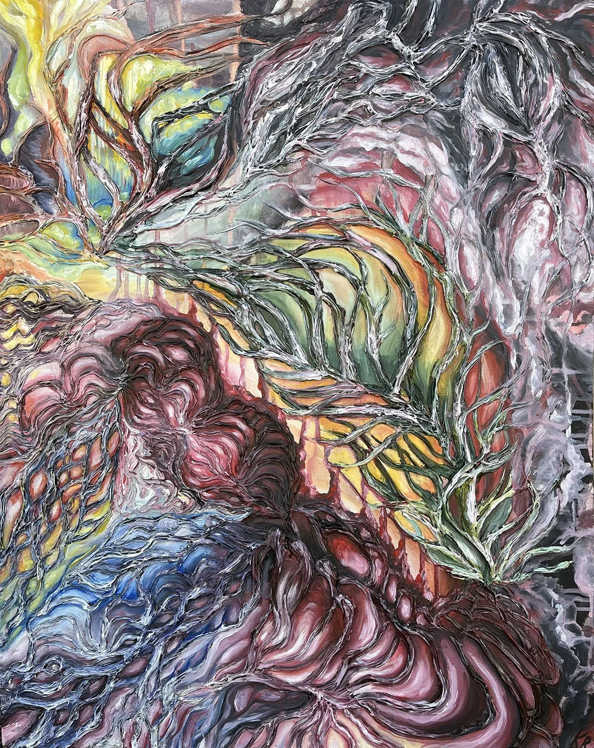 Flight, Acrylic, 24" x 30", 2023