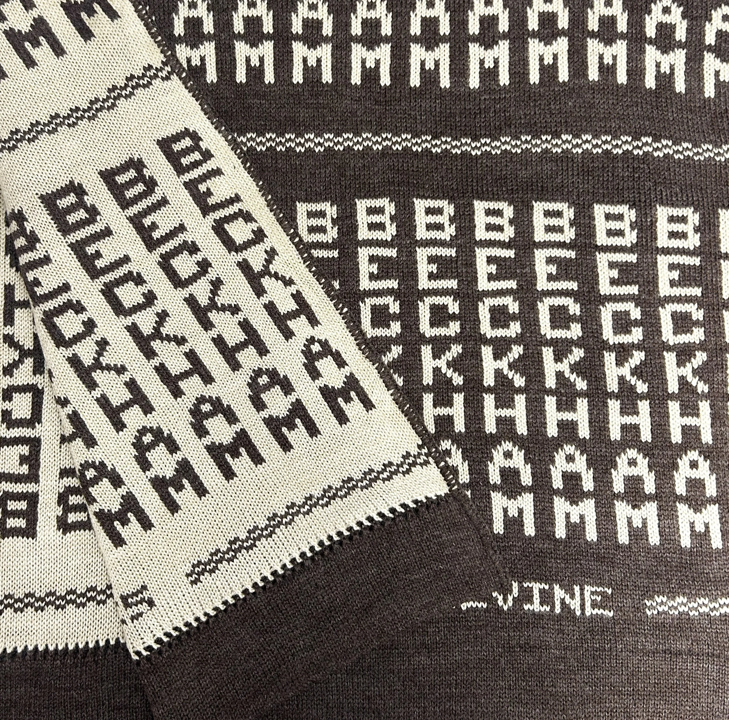 Heather Brown and Natural - Custom Name Baby Blanket