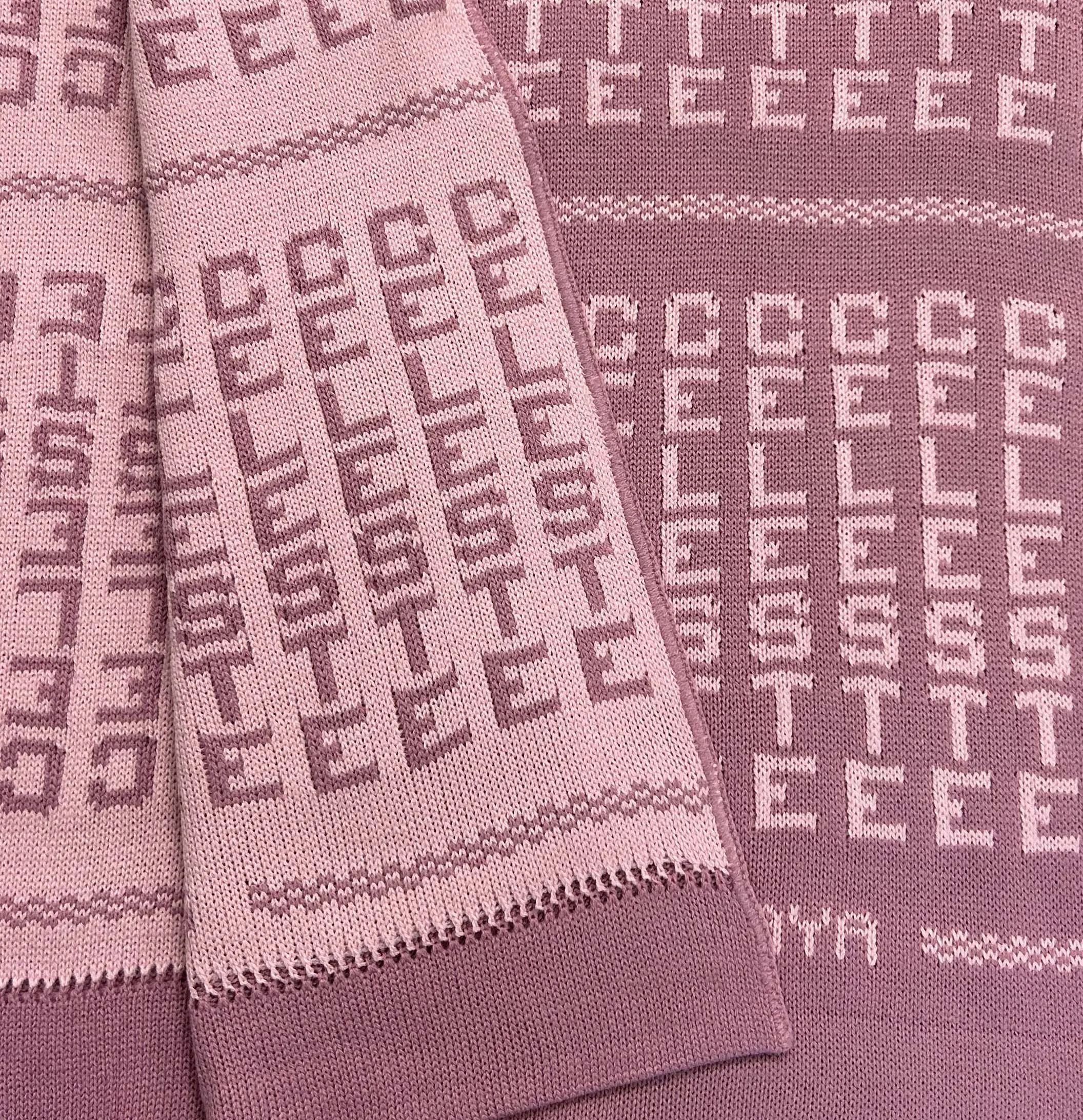 Rose and Light Pink - Custom Name Baby Blanket