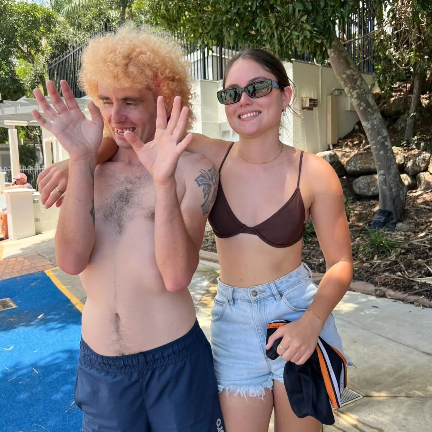 Steven and Liam enjoyed a day at the beach