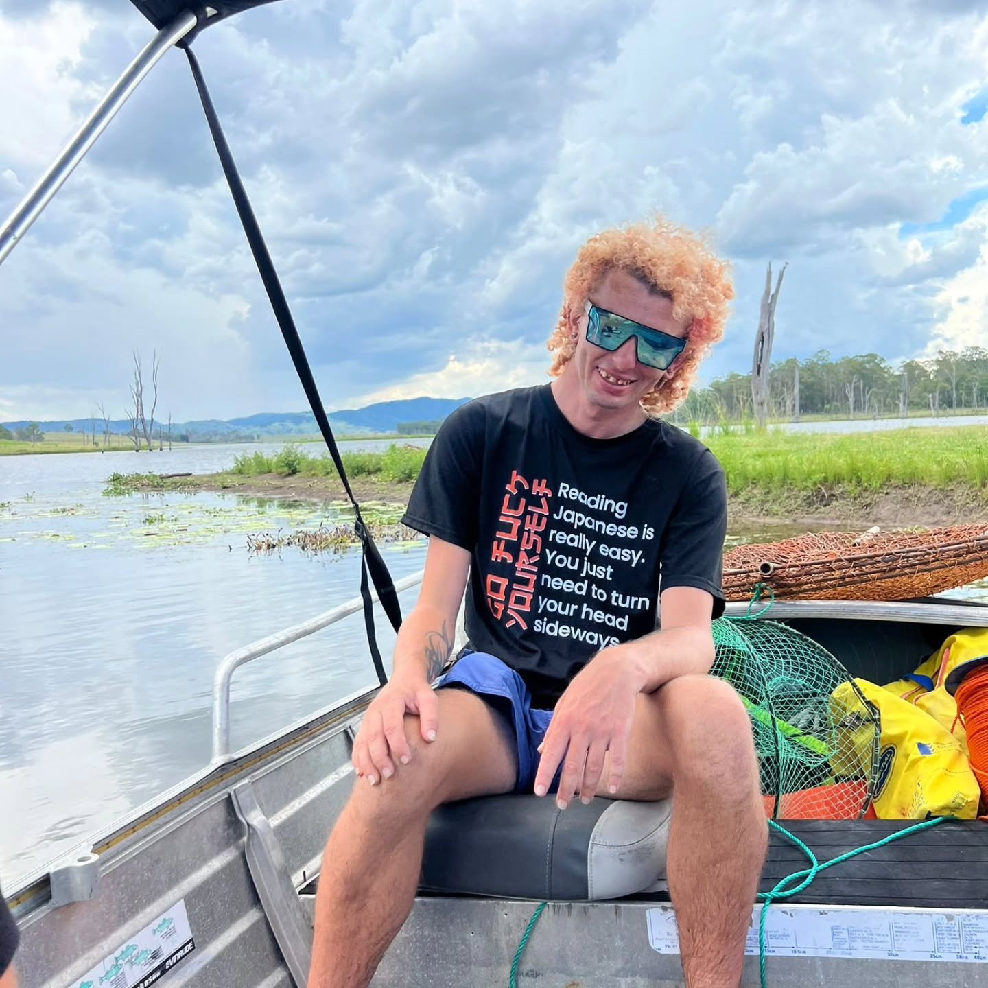 Steven tried to catch freshwater yabbies