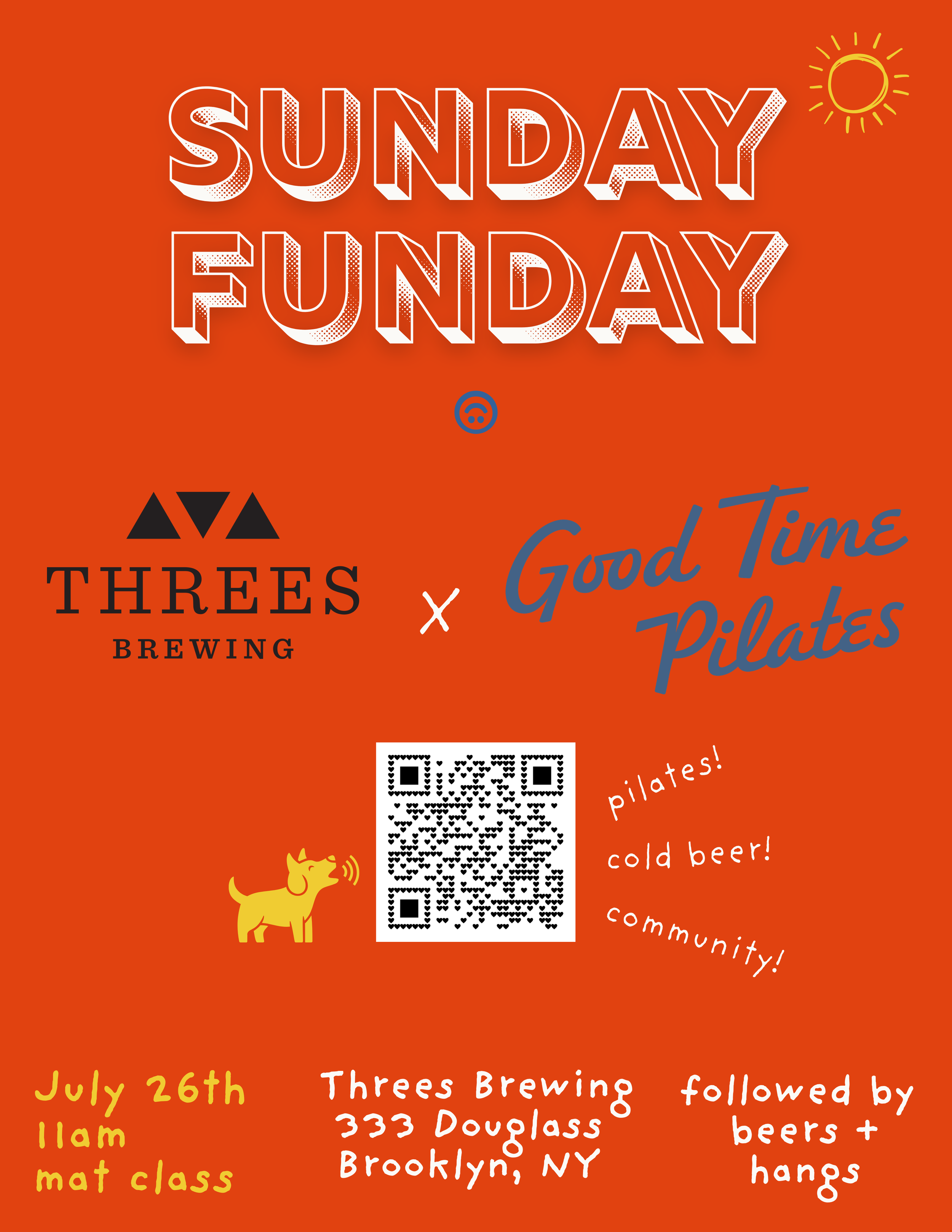 Threes Brewing x Good Time Pilates