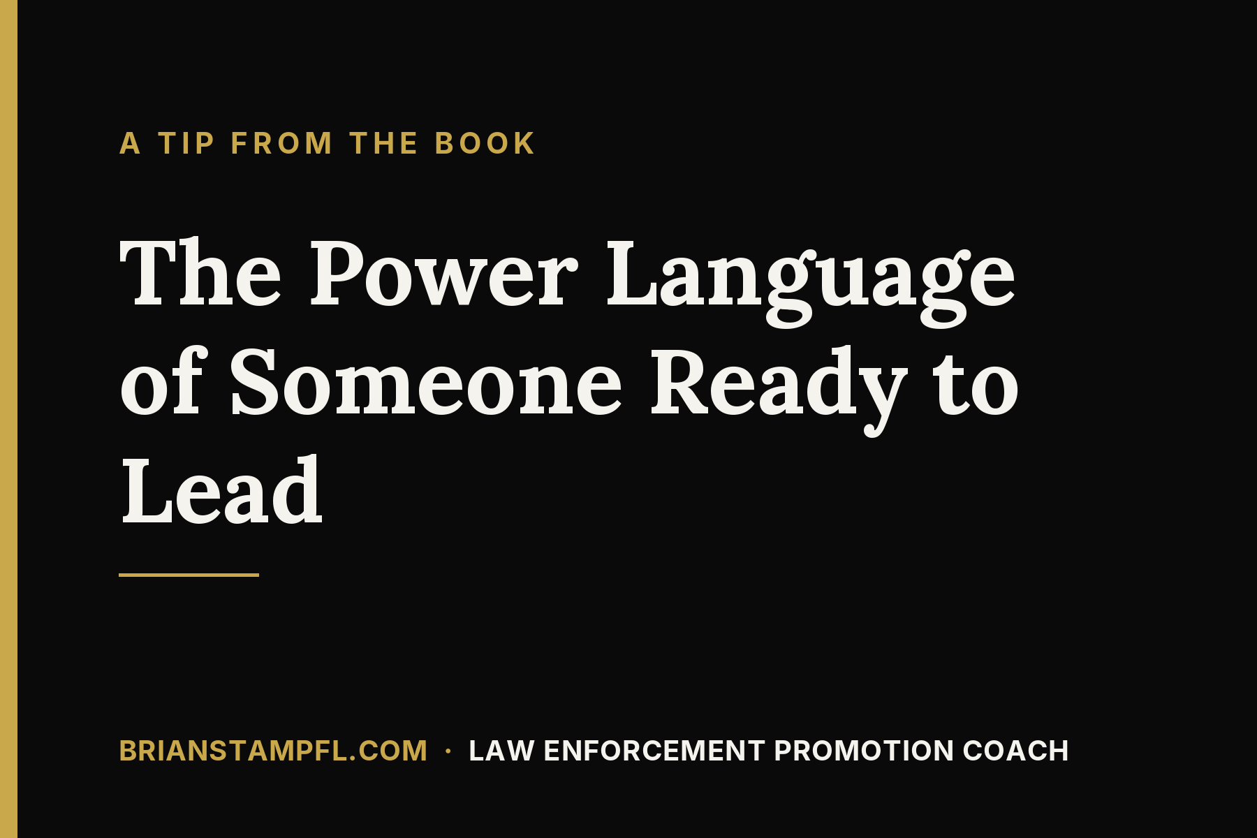 The Power Language of Someone Ready to Lead