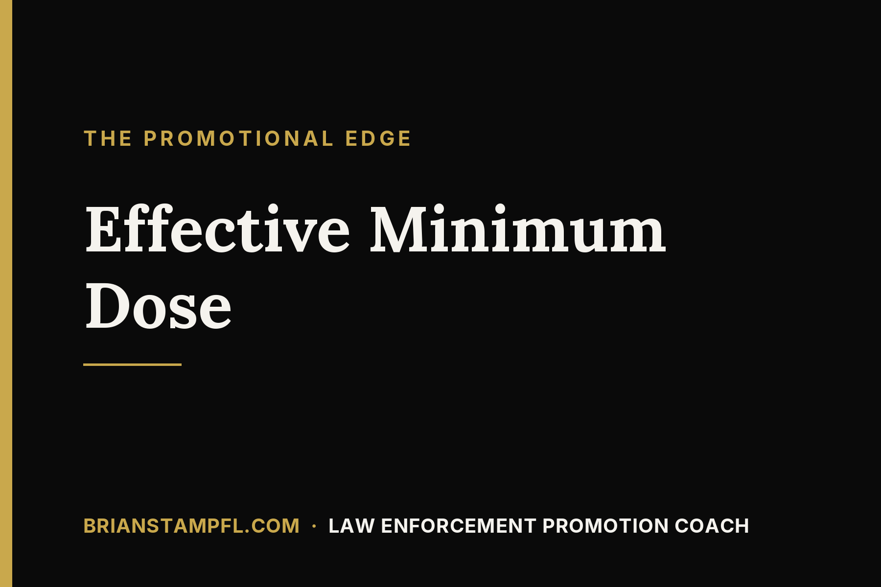 Effective Minimum Dose