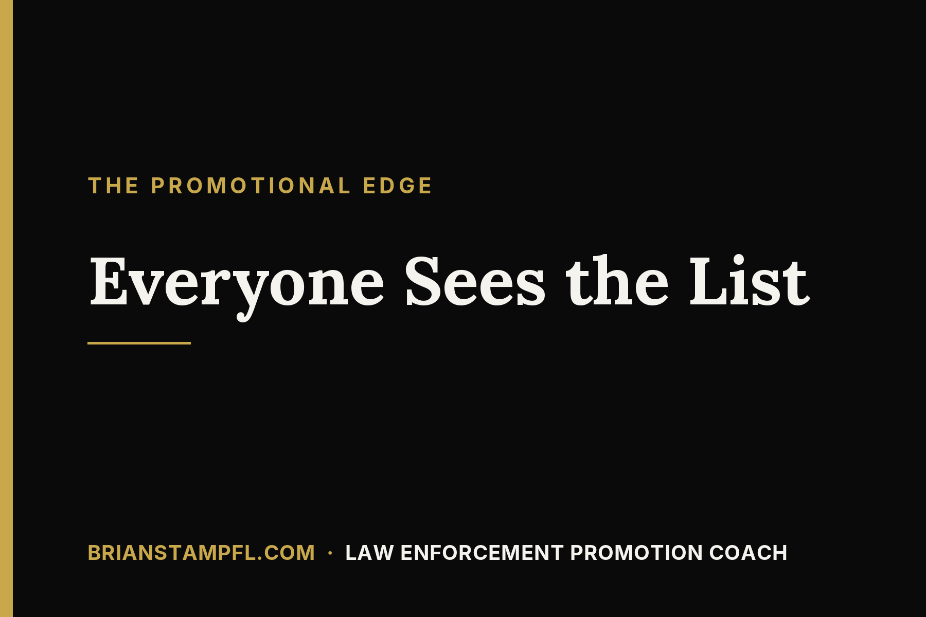 Everyone Sees the List