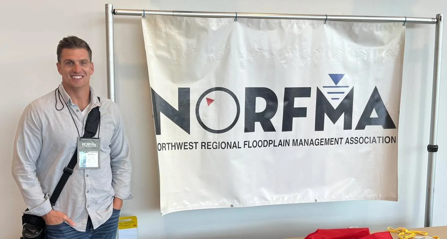 Our Manager of Engineering &amp; Construction Services, Zack Billingsley, is in beautiful Seaside, OR, this week at the annual Northwest Regional Floodplain Management Association (NORFMA) Conference. 

Along with fellow floodplain administrators fro