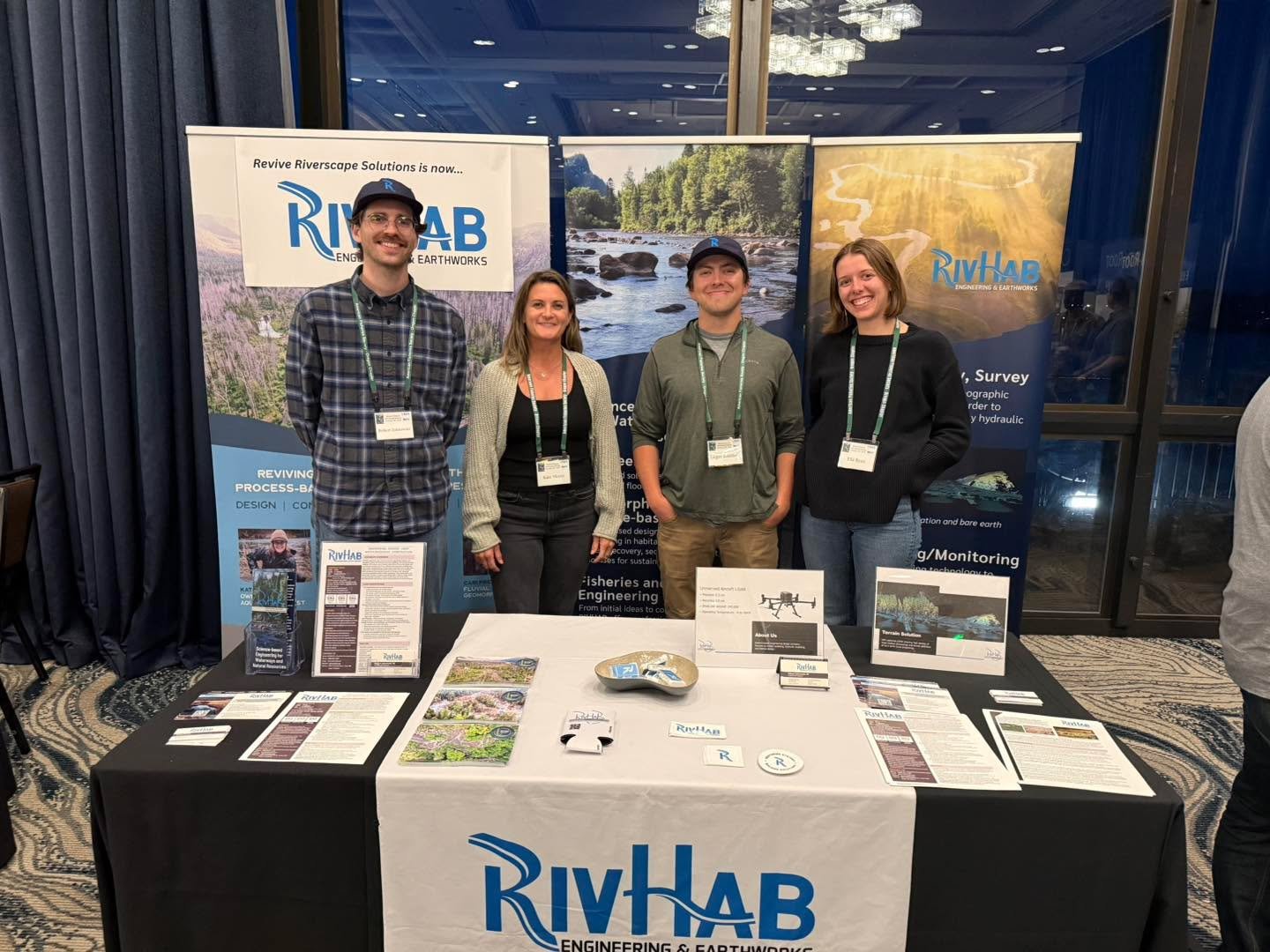 Excited to officially introduce our combined team at the Western Division American Fisheries Society meeting in Portland this week.

Revive Riverscape Solutions is now part of RIVHAB Engineering &amp; Earthworks &mdash; bringing together an even stro