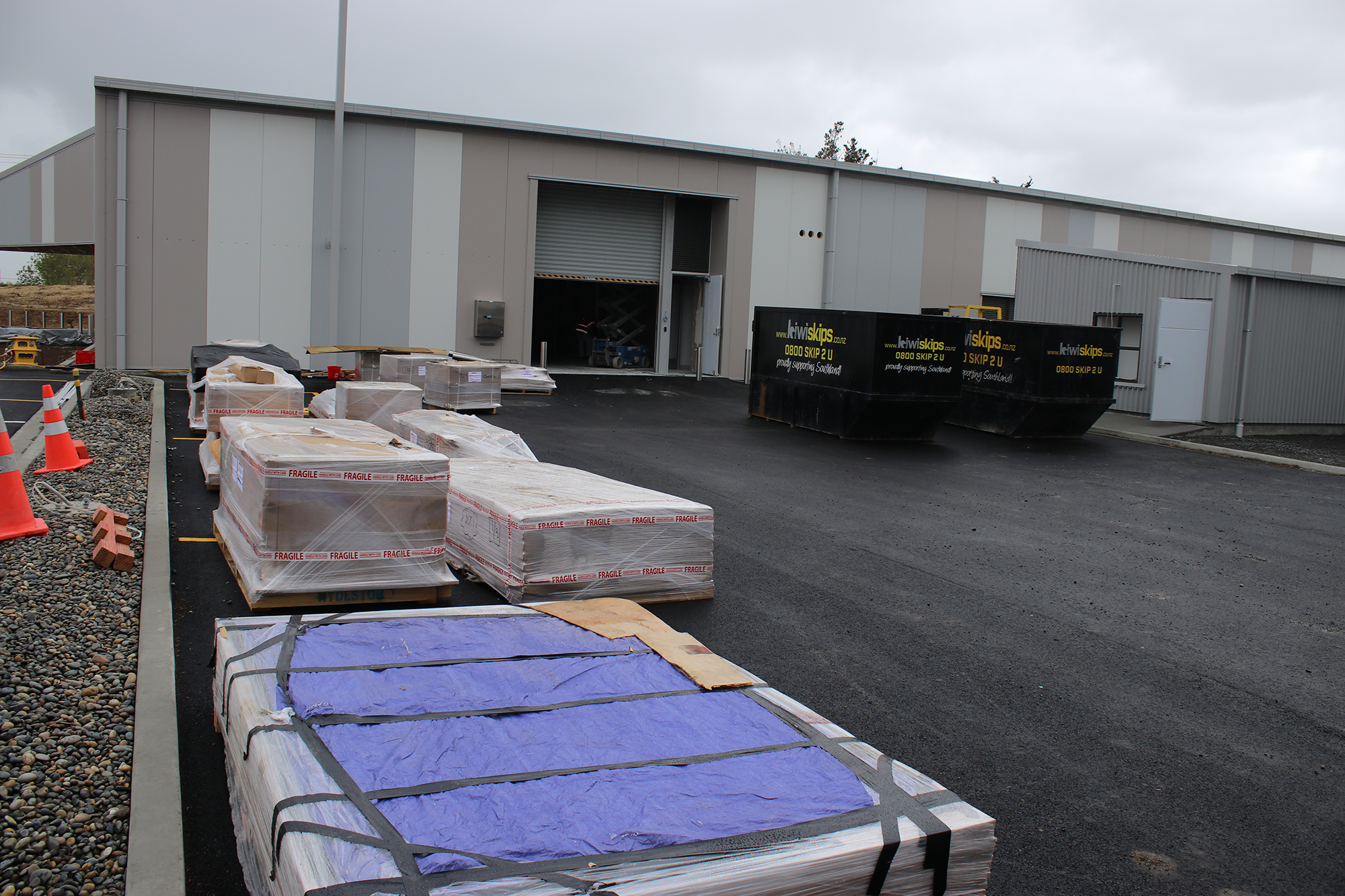 Finishing touches at the Tisbury Collection Storage Facility
