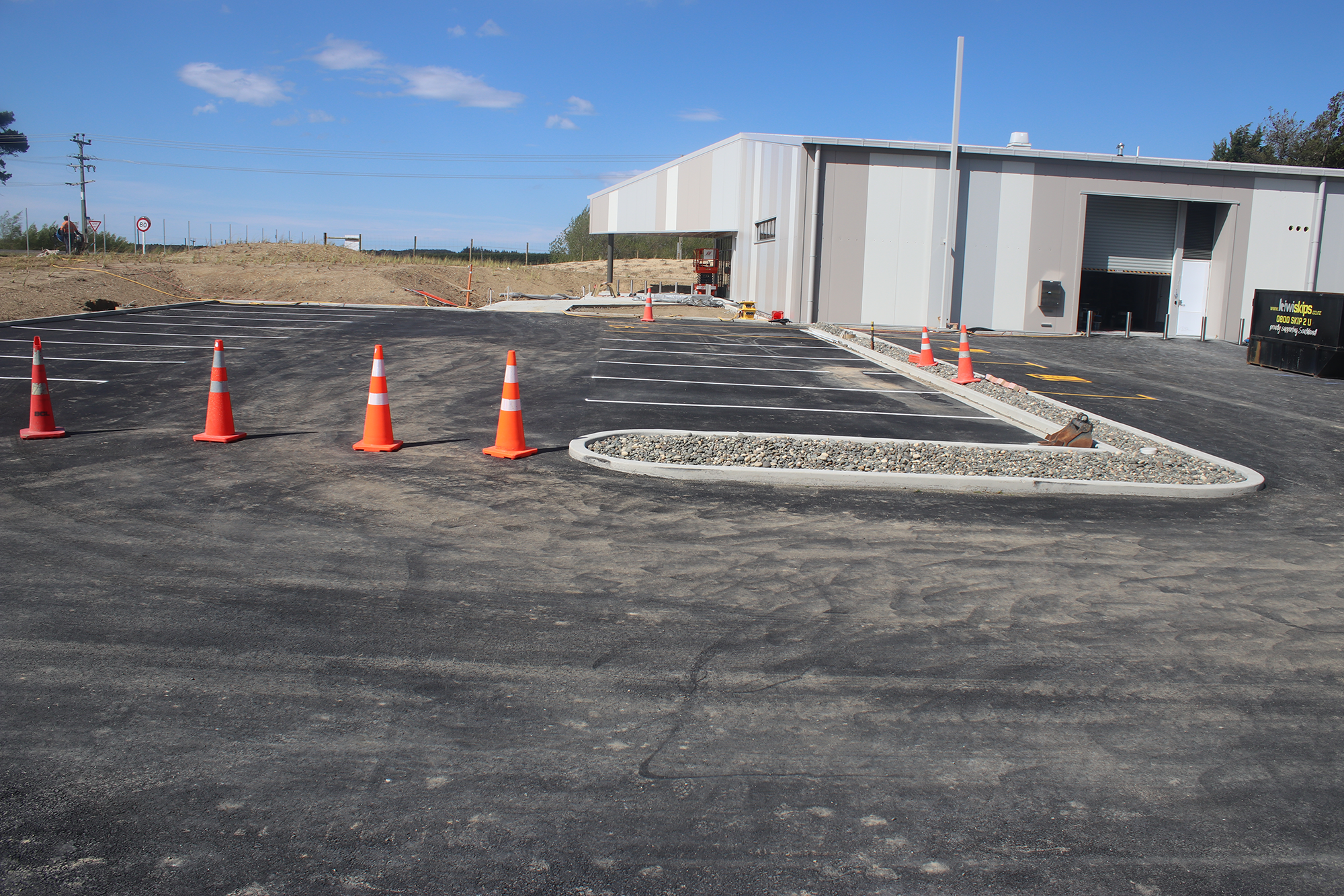 The car park at the Tisbury Collection Storage Facility is ready to go