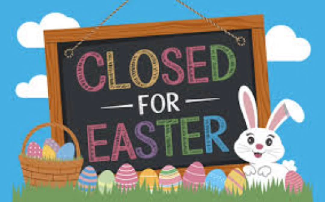 Just wanted to send you all good vibes this holiday weekend, and let you know we will be closed on Easter! 🐰 See you guys bright and early Monday morning!🫶