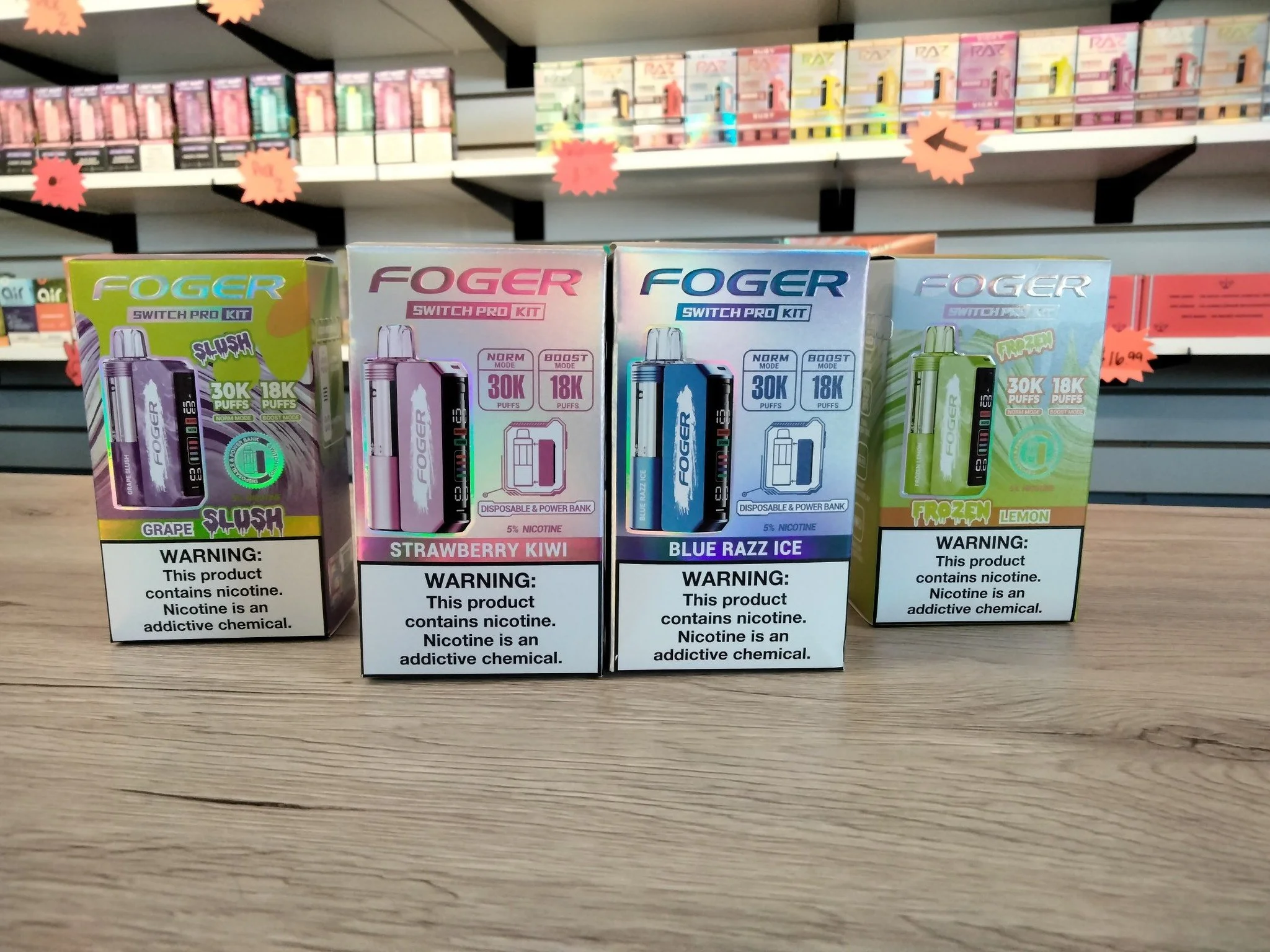 NEW!!!! Fogers with batteries and Lost Mary 35K puffs!
$25 each!
Come on into Van Goghs !!