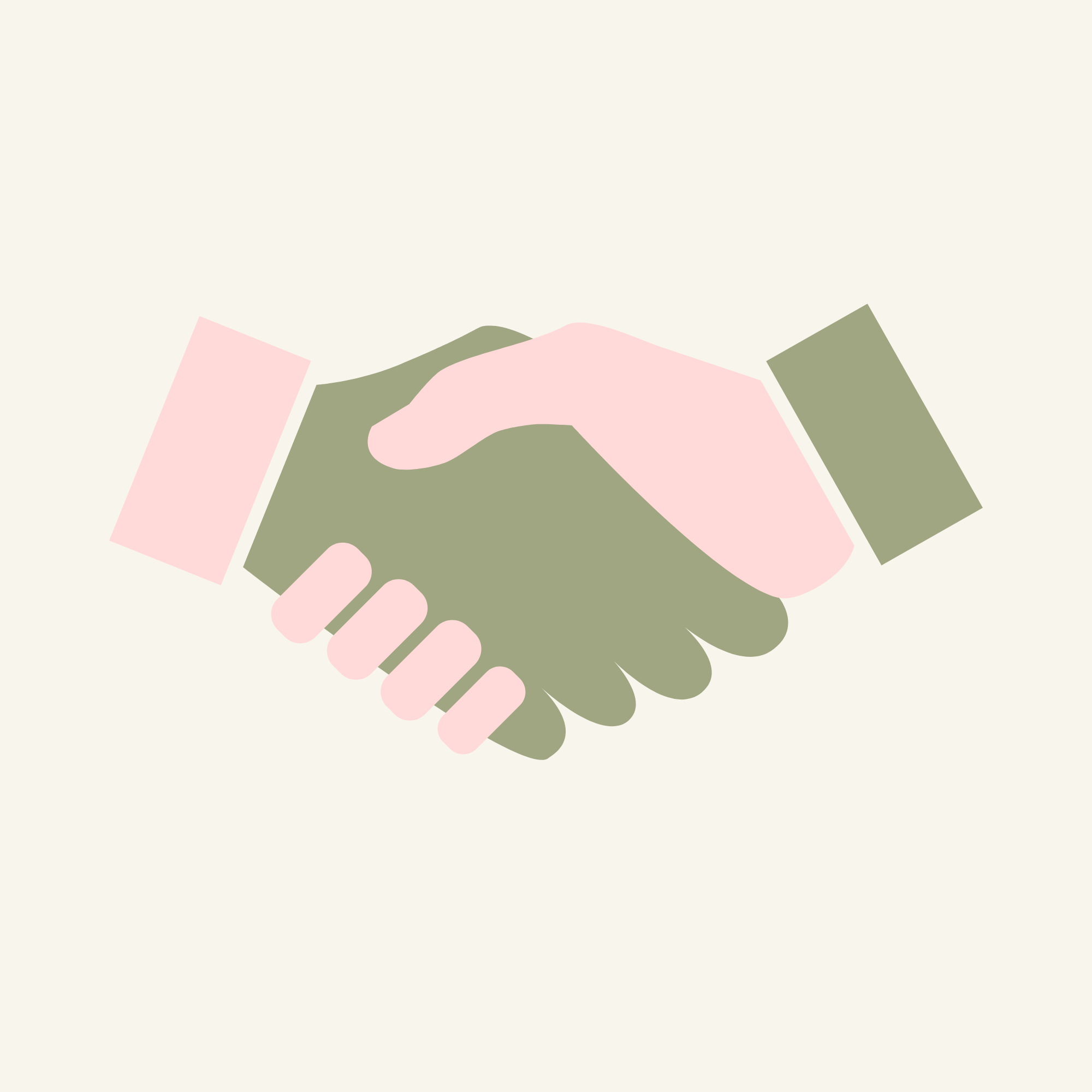 Geometric drawing of an outline square with sections divided by vertical, horizontal, and diagonal lines.