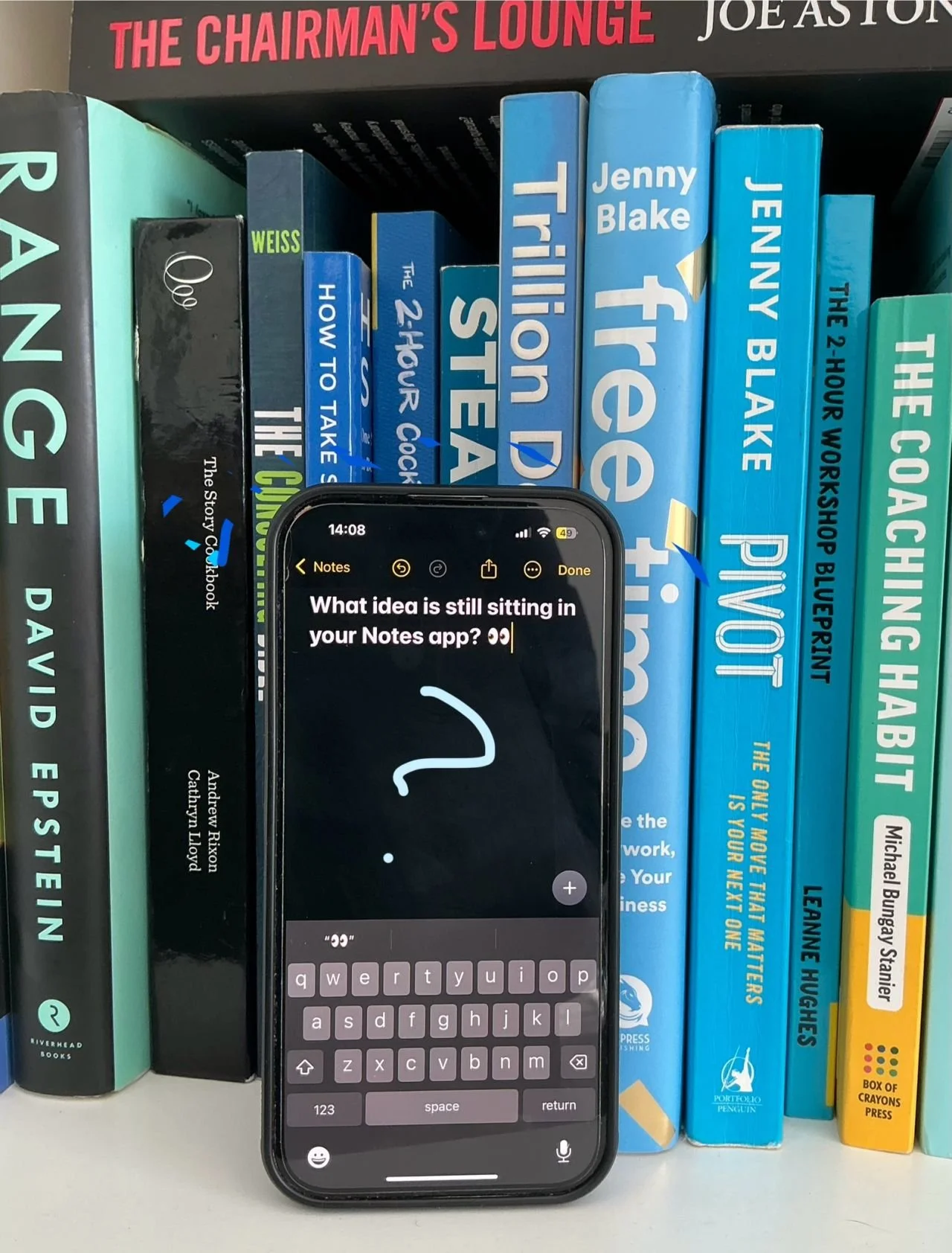 “I’m doing a daily podcast.” (Yes, I said it out loud.)