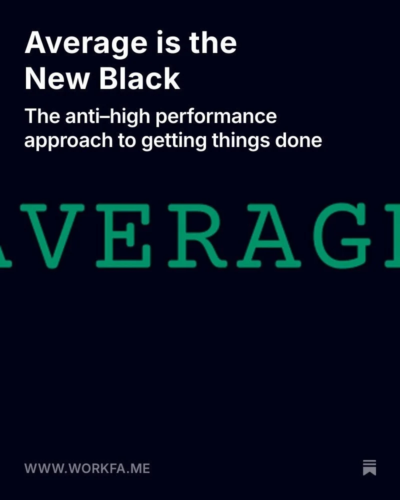 Sometimes a 3/5 is all you need. 

Here&rsquo;s my latest article feat quotes from @mbs_works on being barely adequate and inspired by a chat with @valeriekhoo on buying the average journal! 

Click the link in my bio to read Work Fame on Substack, o