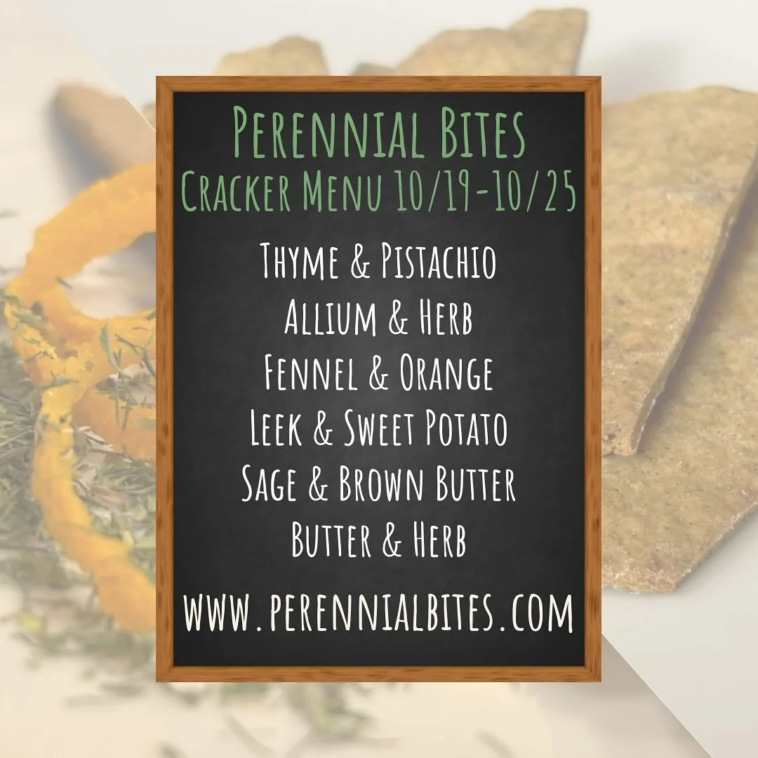 Cracker Menu 10/20-10/25

In honor of the final day of the @haverhillfarmersmarket coming up on 10/25 I&rsquo;m putting out a bit larger of a menu than usual. The final market is usually very busy, so I highly recommend pre-ordering on the website if