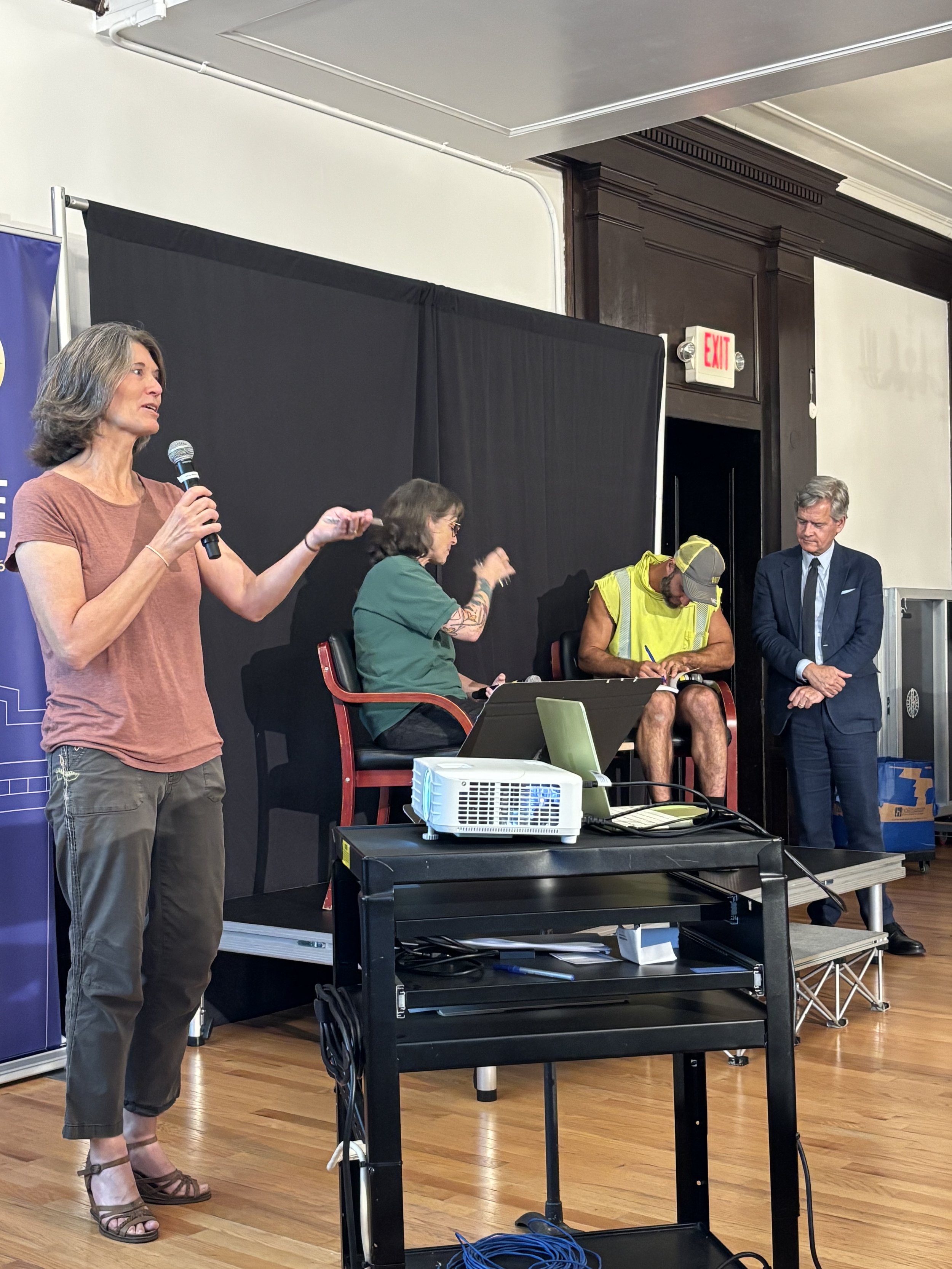 Kristen Lasky of MSWAB with Manhattan Borough President Brad Hoylman-Sigal, at book event, Sept 2026