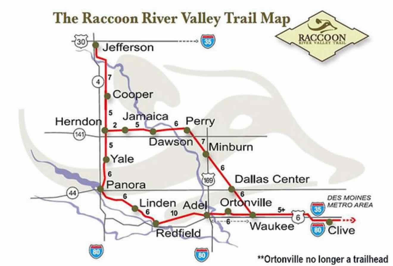 Raccoon River Valley Trail Map