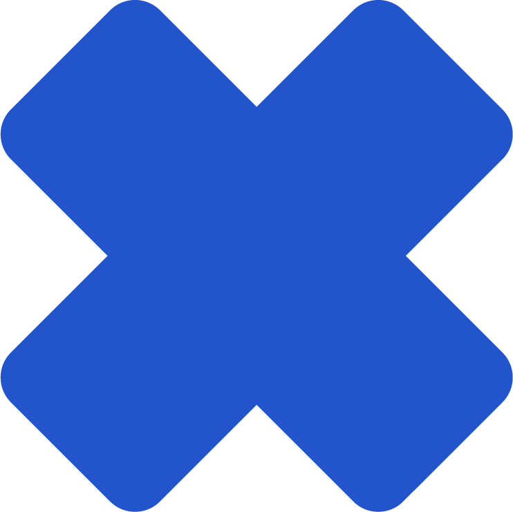Blue X