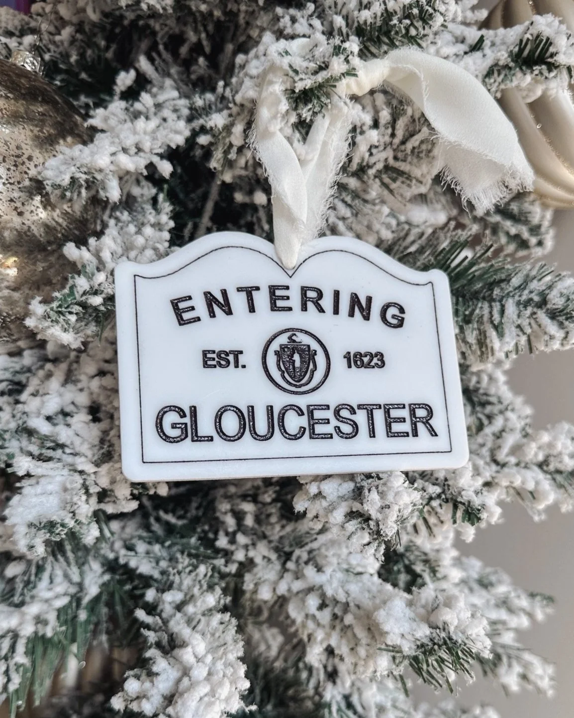 Entering Town Sign Ornament