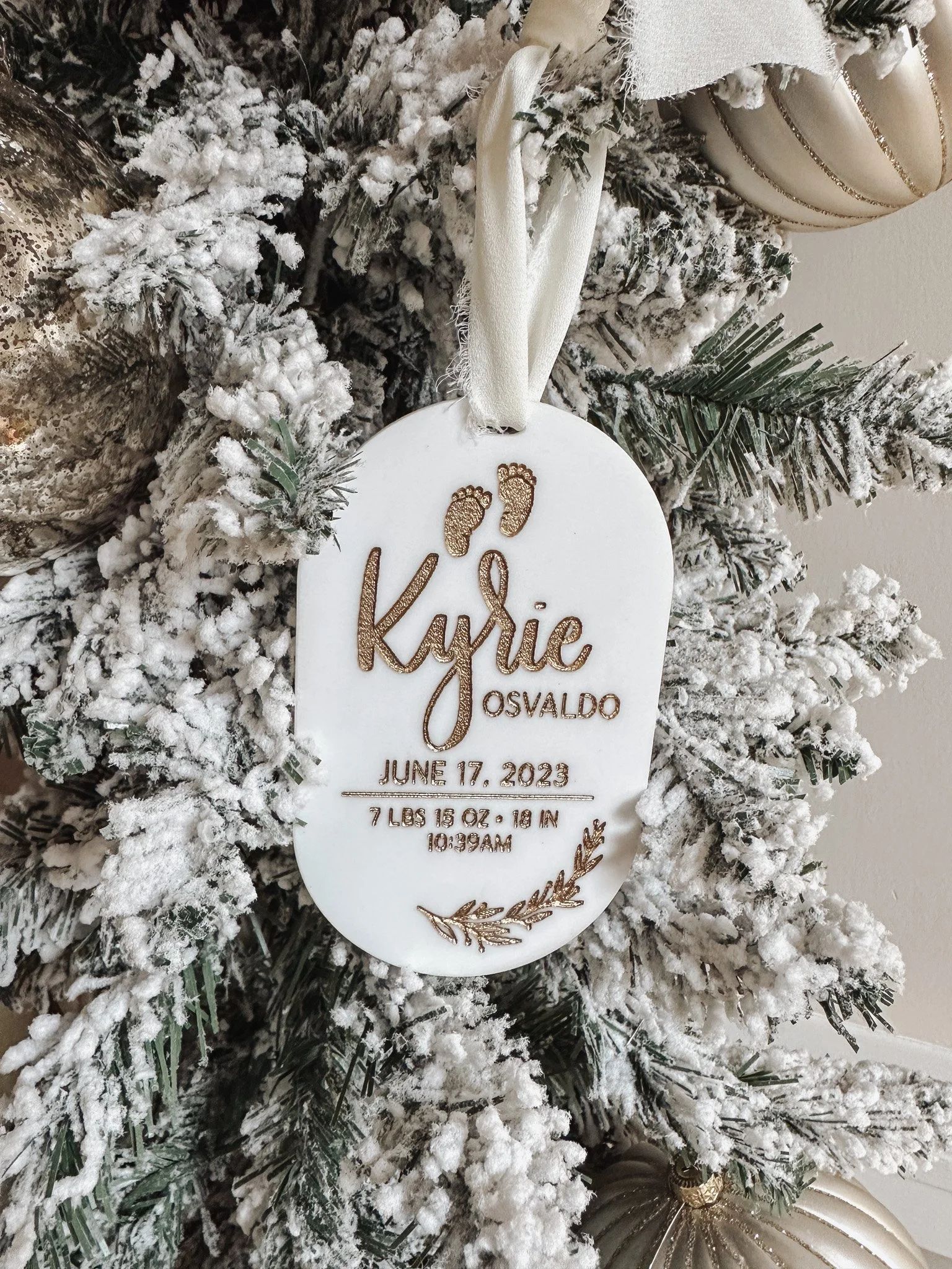 Baby's Footstep Ornament