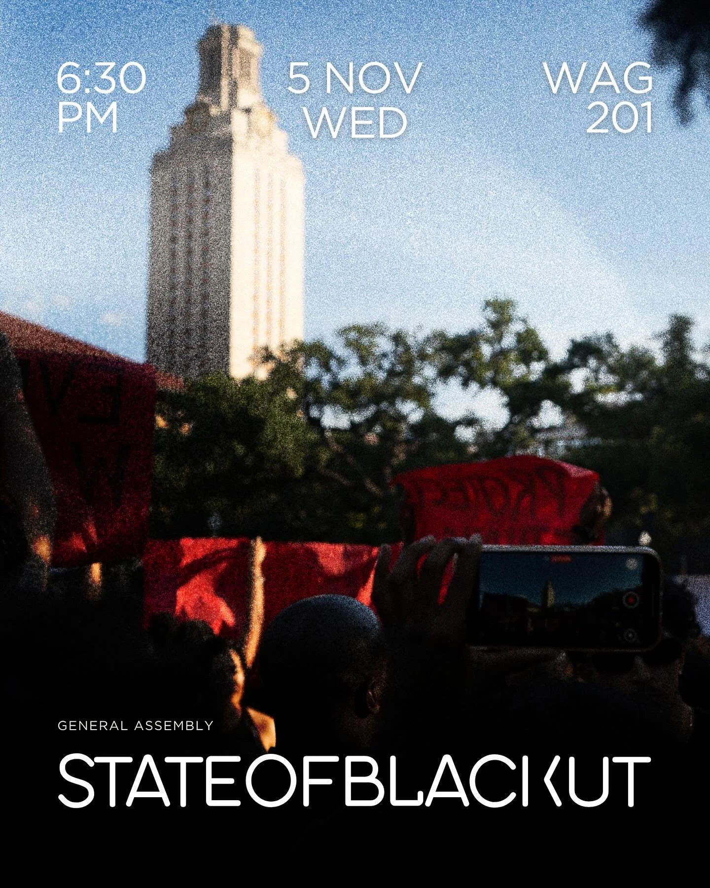 What is the State of Black UT? Let&rsquo;s answer as a community. Because what happens around us impacts us &ndash; and our experiences connects us. 

Wednesday, November 5th | 6:30PM | Wagner Hall #201