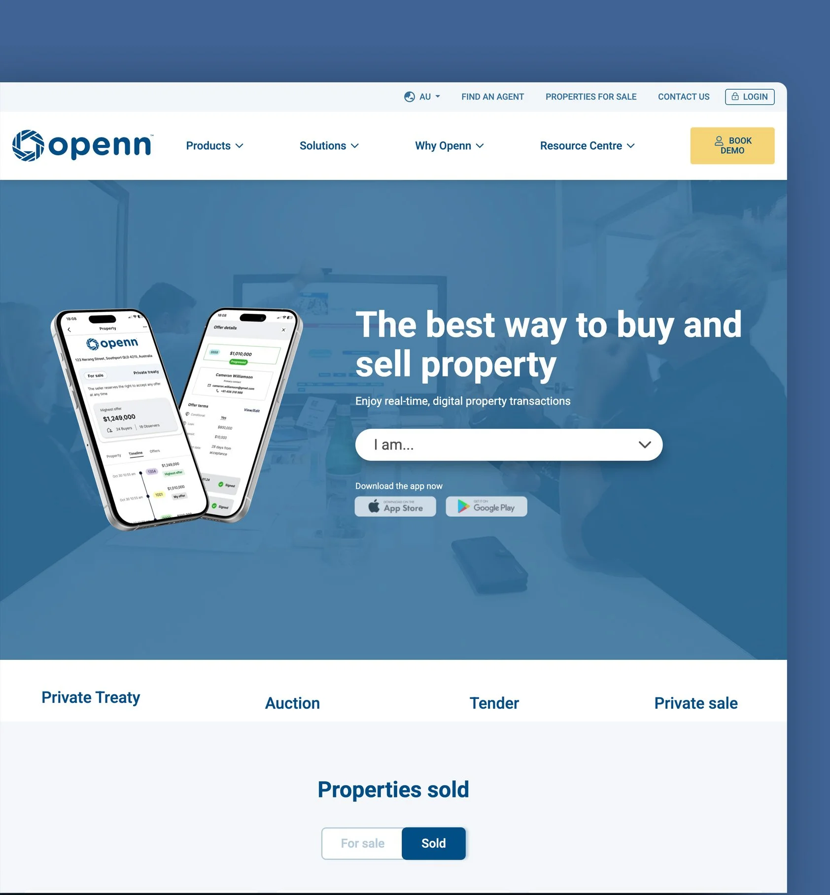 an image of the openn website