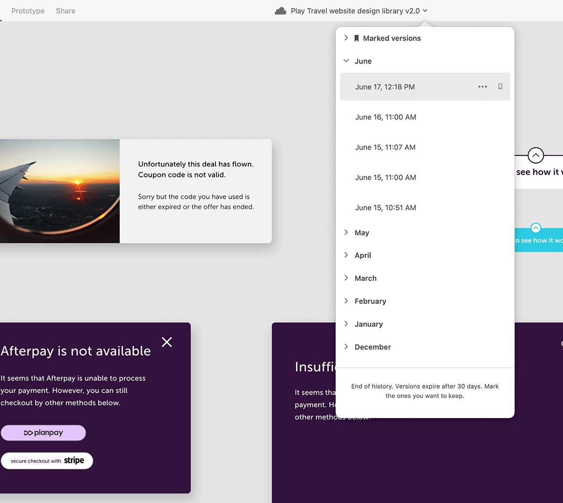 zoomed in view of design system