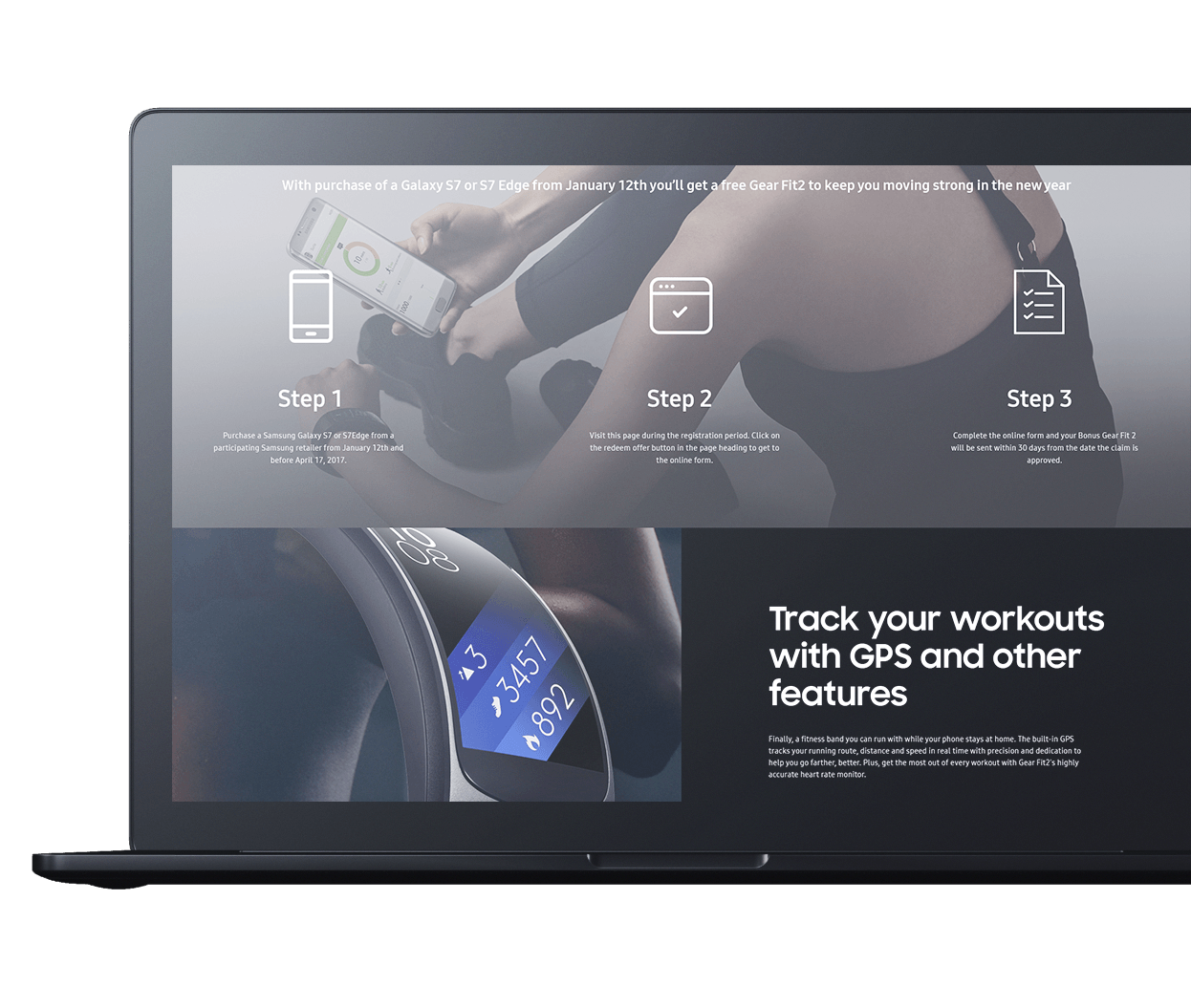 campaign page for gear fit