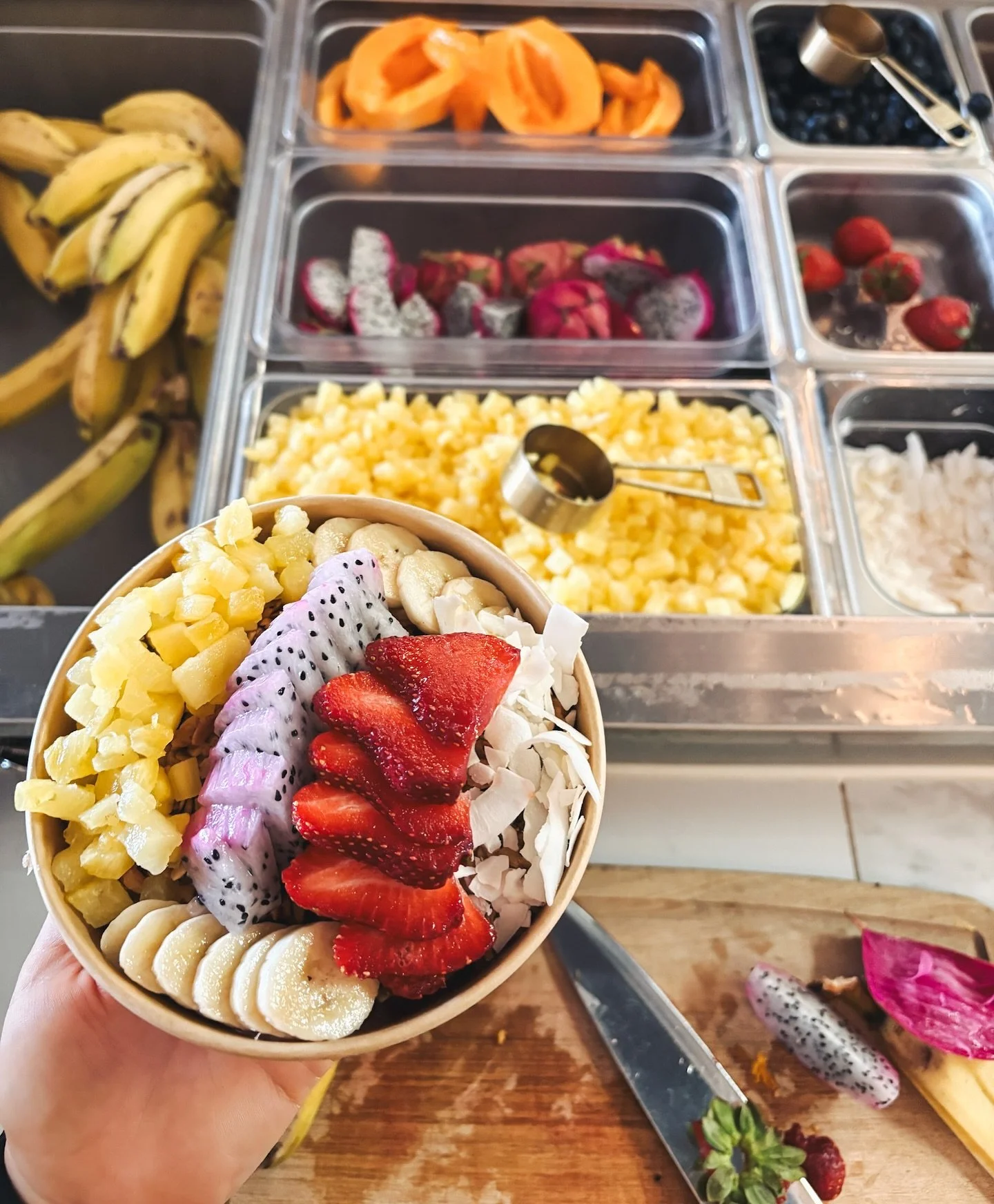 When someone tells you, &ldquo;you are what you eat.&rdquo;
May you choose to eat something beautiful and healthy today!

Our a&ccedil;a&iacute; base is made in-house, whipped fresh on the reg. No packaged stuff with gums and fillers. We&rsquo;ll tel