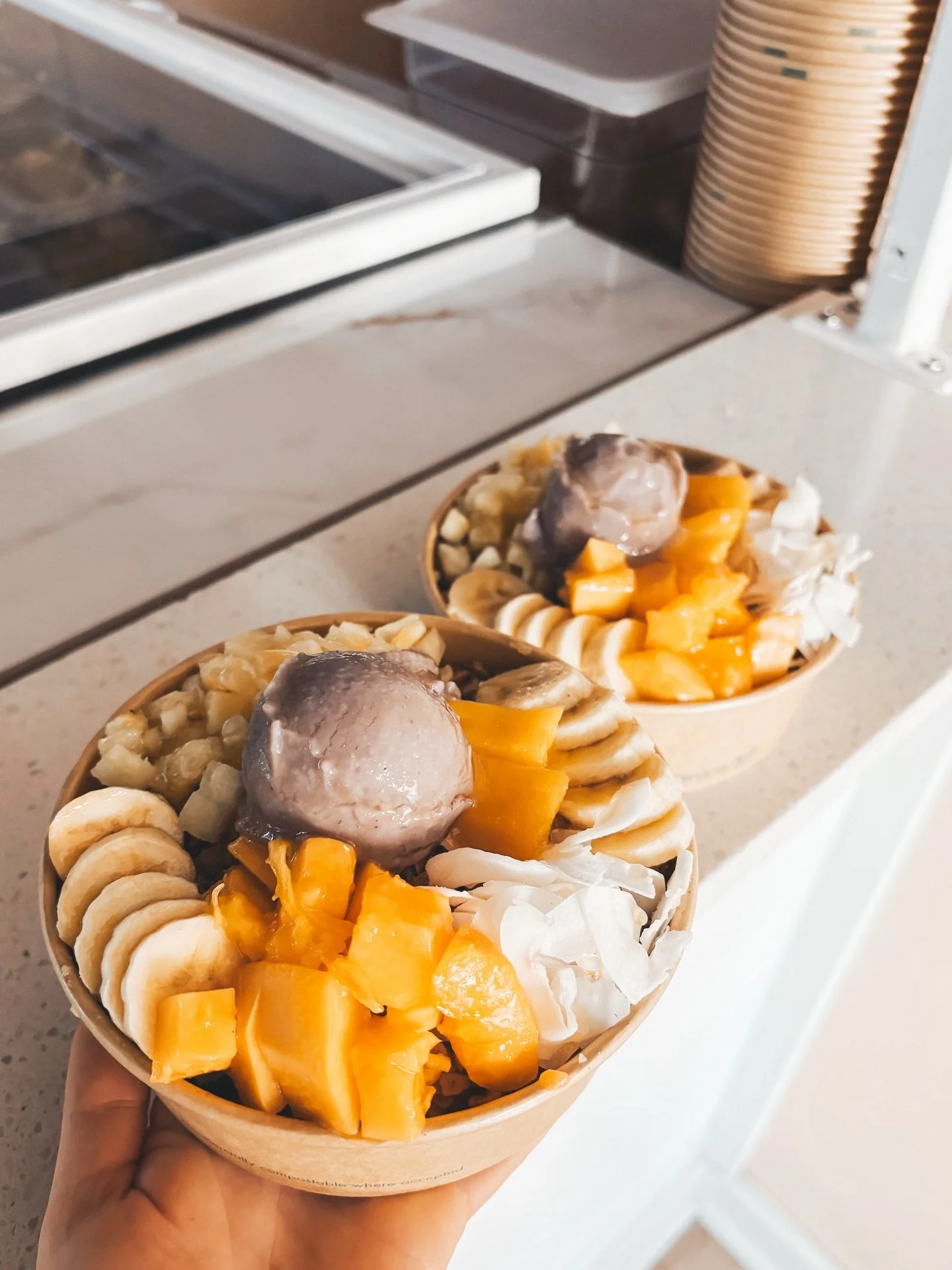 Velvety a&ccedil;ai, fresh local fruit, crunchy toppings, and a scoop of poi for that deep island nourishment. This bowl hits different.

Now serving it up on our Signature A&ccedil;ai bowls with Poi 💜

Our A&ccedil;a&iacute; station is open every d