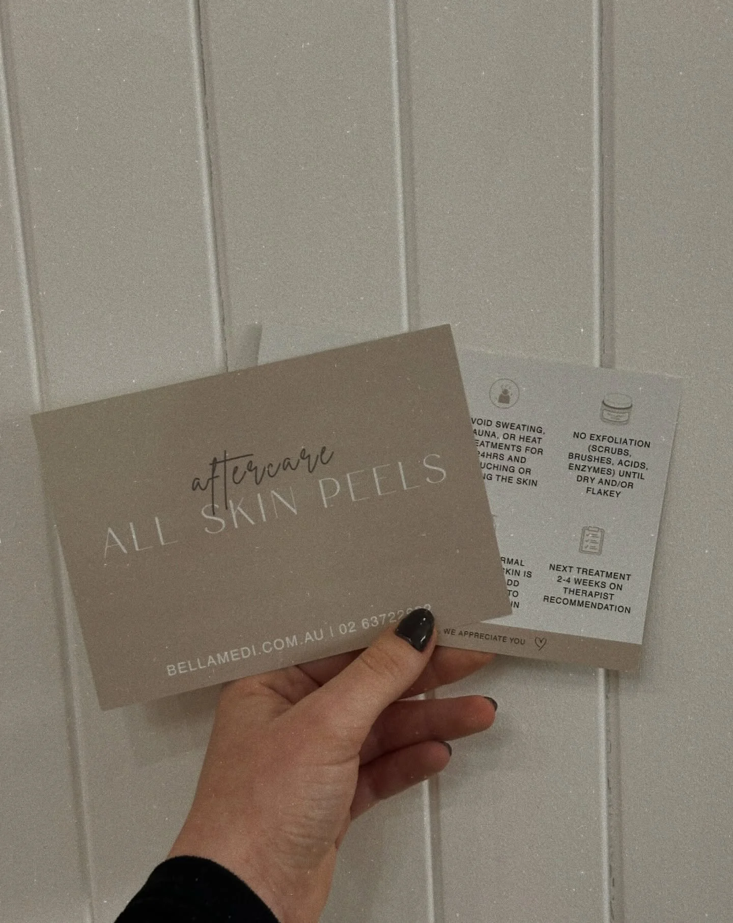 The details are everything 🤍

Our brand new aftercare cards are here and honestly? They&rsquo;re too pretty not to show off.

Skin peels. Skin needling. Laser. Carbon. Microdermabrasion. Dermaplaning. Tattoo reduction. Each treatment gets its own ca