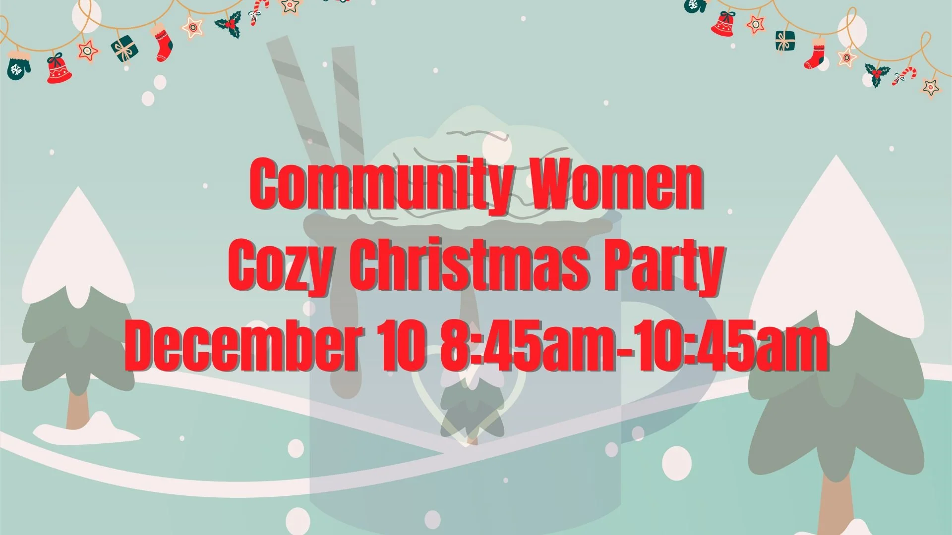 Community Women Cozy Christmas Party