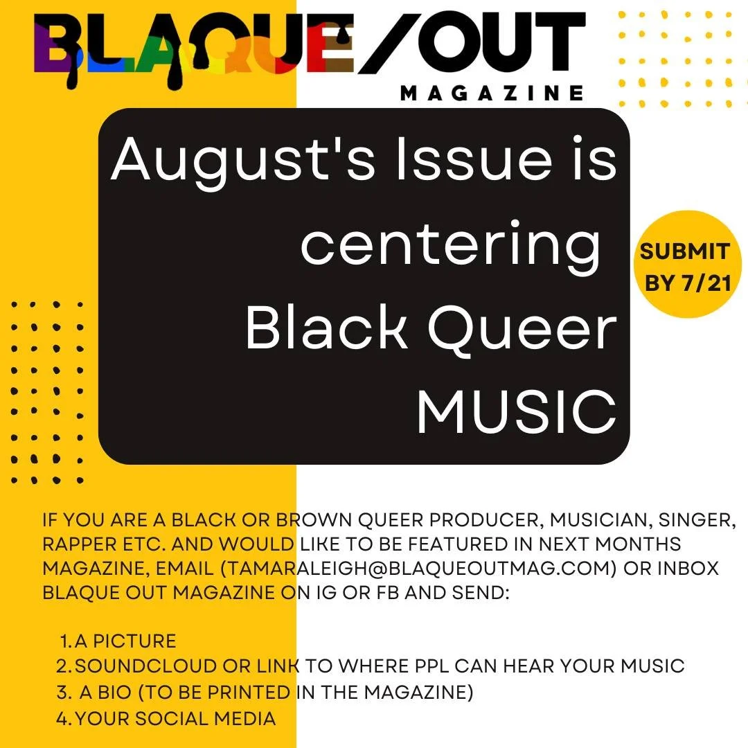 Musicians &amp; Ballroom houses- tap in! tamaraleigh@blaqueoutmag.com