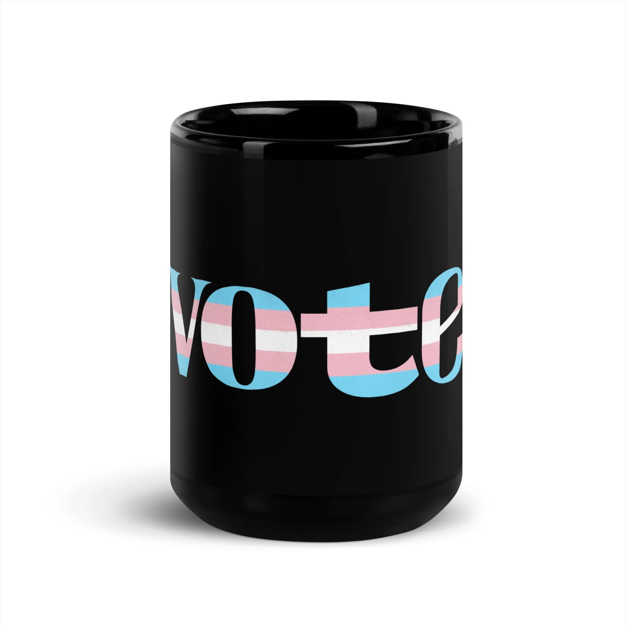Trans Vote 2026 Black Glossy Mug