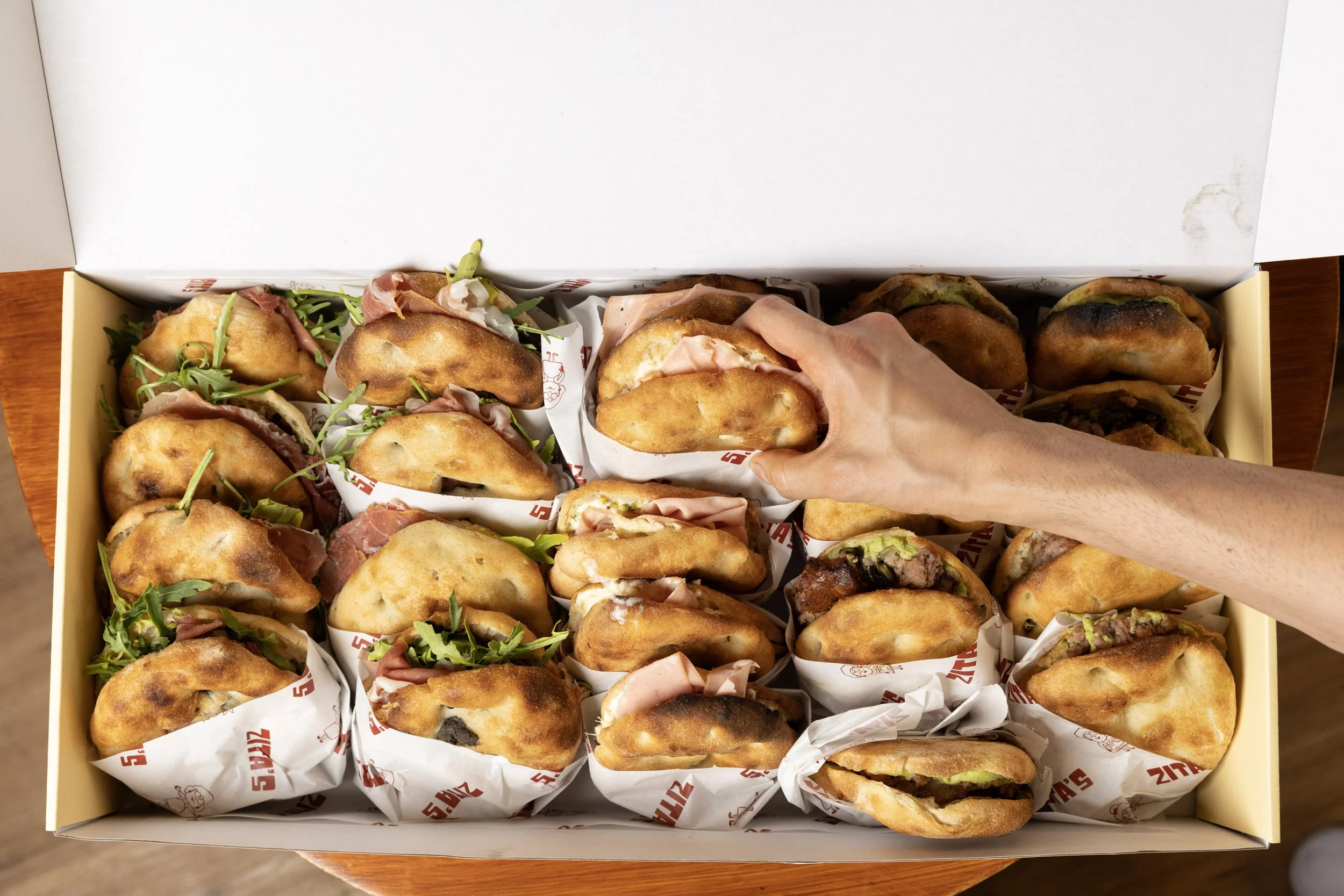 Mini focaccia Event service