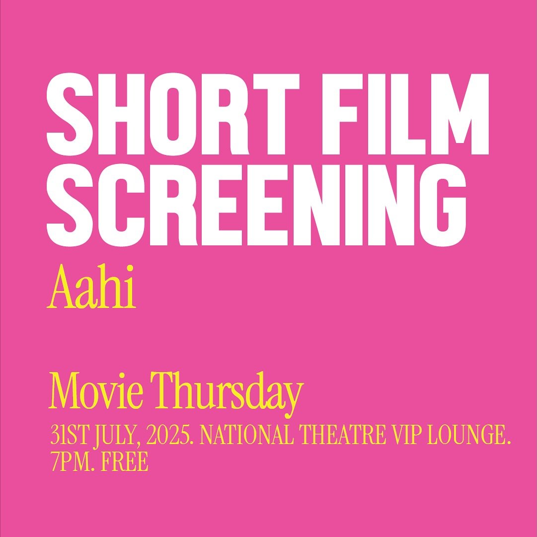 You are invited to&nbsp;@nationaltheatregh Movie Thursday; screening of #AAHI by @holalaastudioz &amp; @nationaltheatregh &amp; curated by&nbsp;@faibabernard

Date: 31st July, 2025
Time: 7pm
Venue: VIP Lounge, The National Theatre
Rate: Free