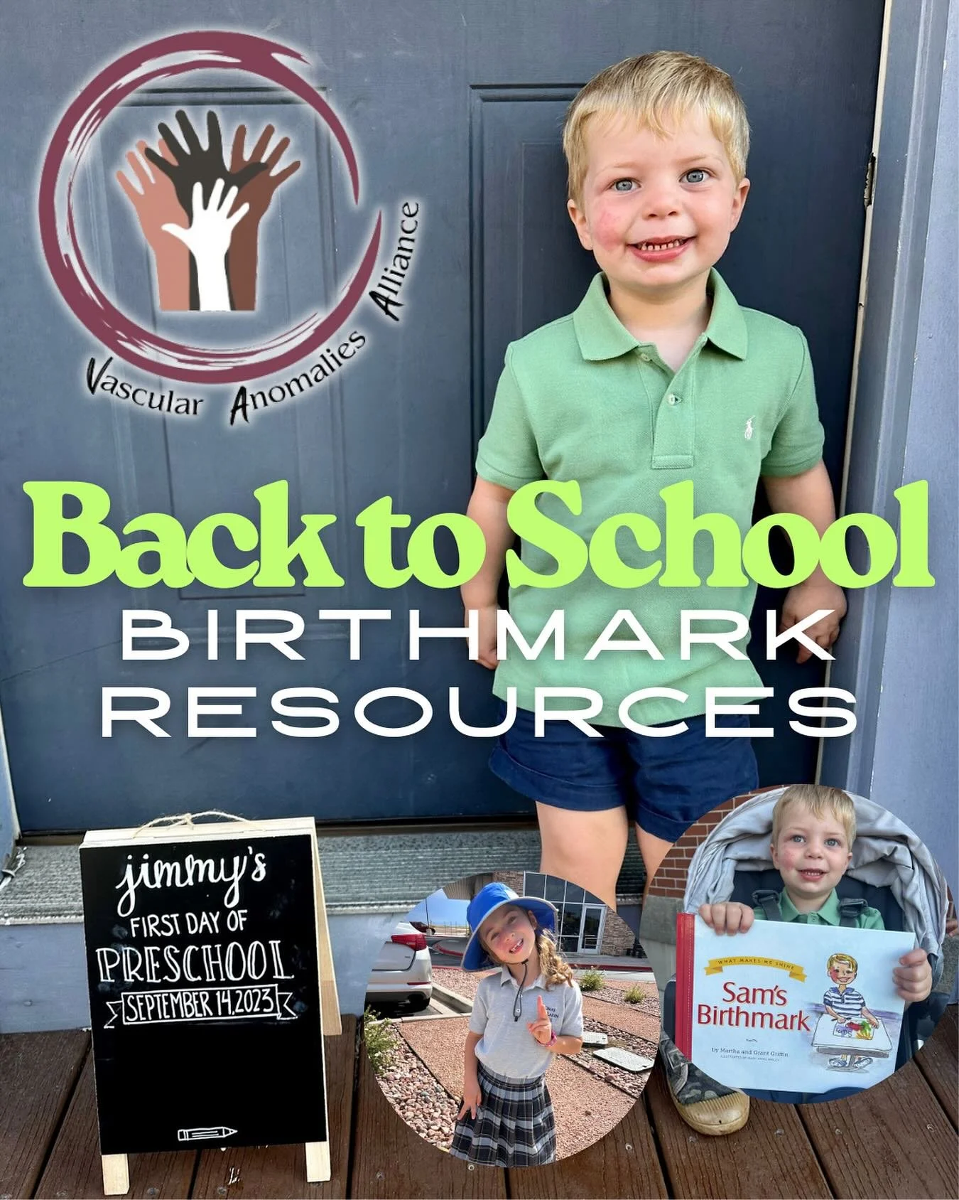 📚After this weekend, the majority of us will be BACK TO SCHOOL. That means another year to introduce your teachers and school staff to your child&rsquo;s Vascular Birthmark and all the things that come with keeping your child healthy. We have pulled