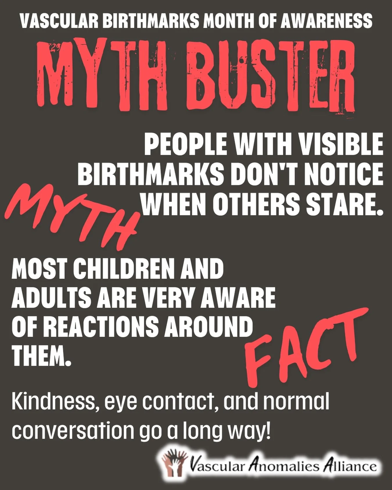 📅 Vascular Birthmarks Month of Awareness MYTH BUSTER TIME! ✅ #vascularally