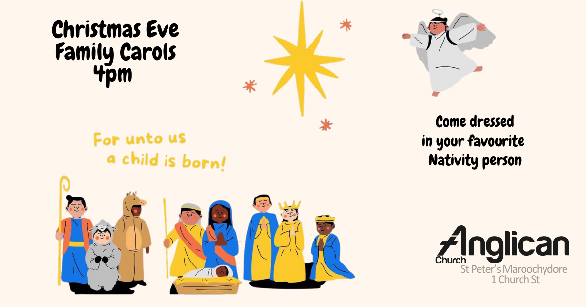 Family Carols, 4pm Christmas Eve, Maroochydore