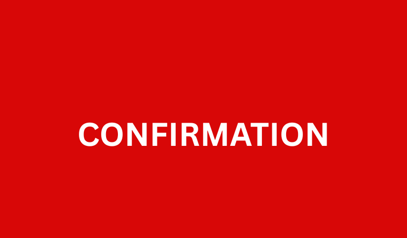 Confirmation Maroochydore Sun 17 May 2026