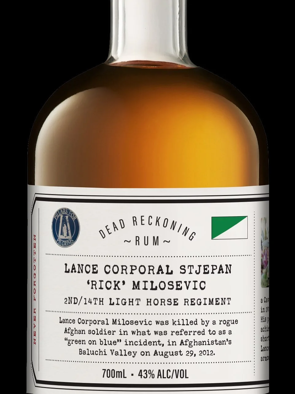 Not just another bottle of rum!

These 4 bottles in the series are there to remind us of the sacrifices made by these extraordinary men who pulled on the uniform for our country! Who deployed to help others get a better quality of life and to protect
